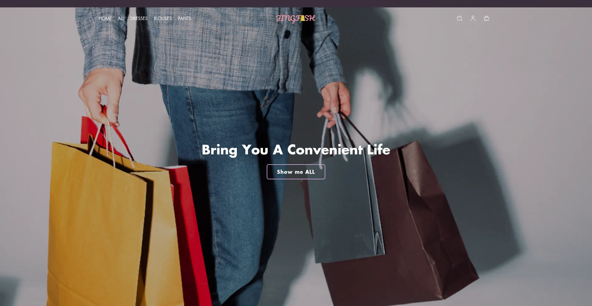 Website screenshot of Jingfash.com