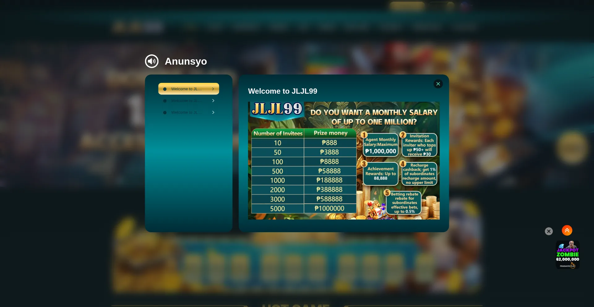 Website screenshot of Jljl99.com