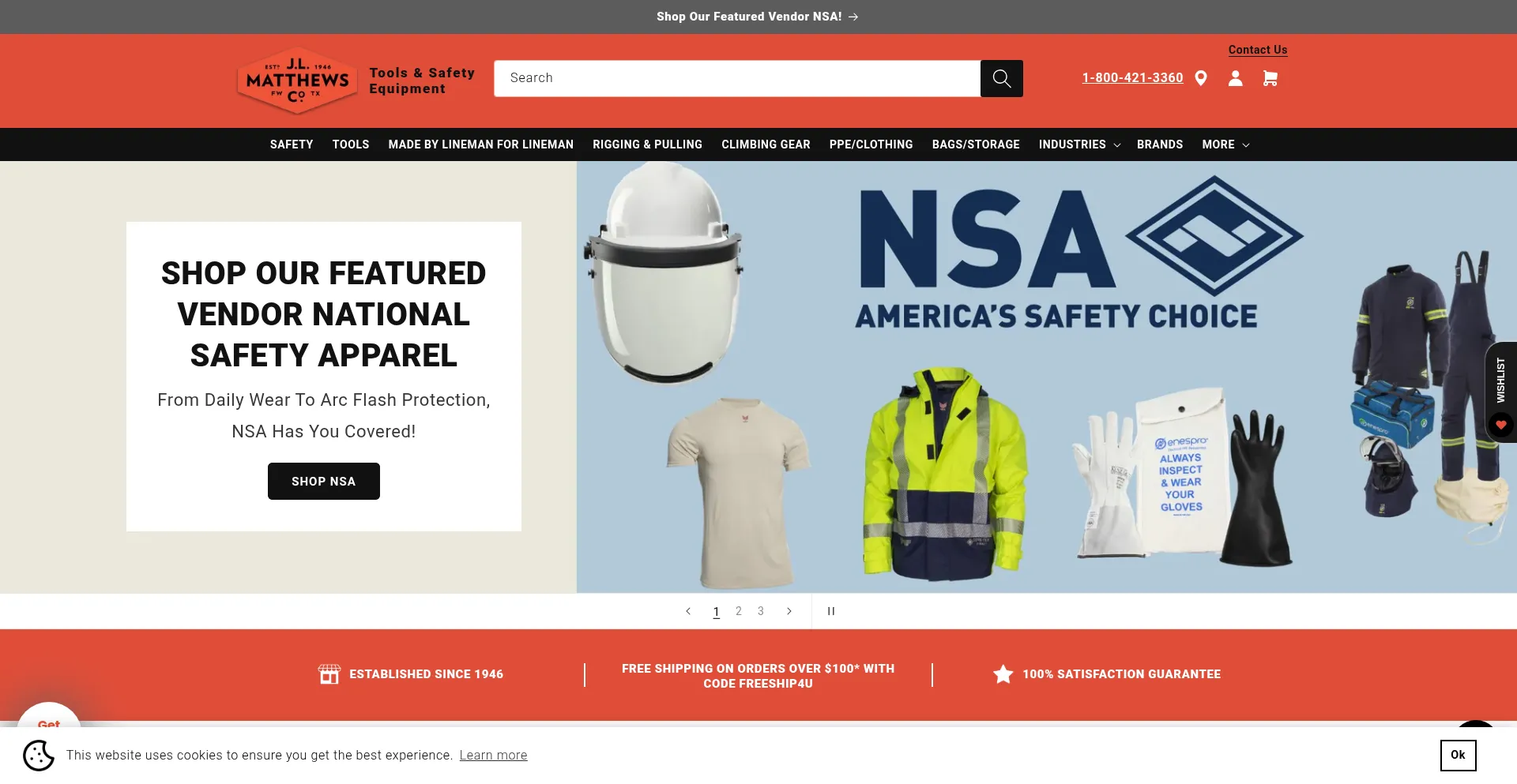 Website screenshot of Jlmatthews.com