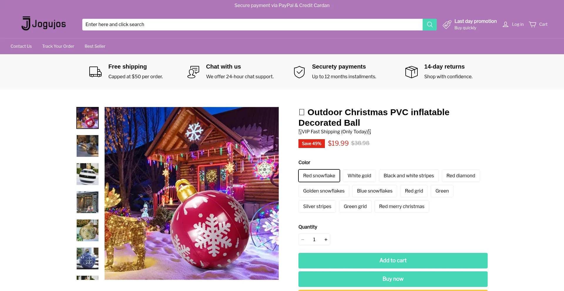 Website screenshot of Jogujos.com