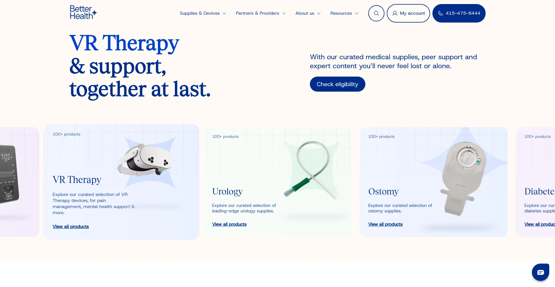Website screenshot of Joinbetter.com