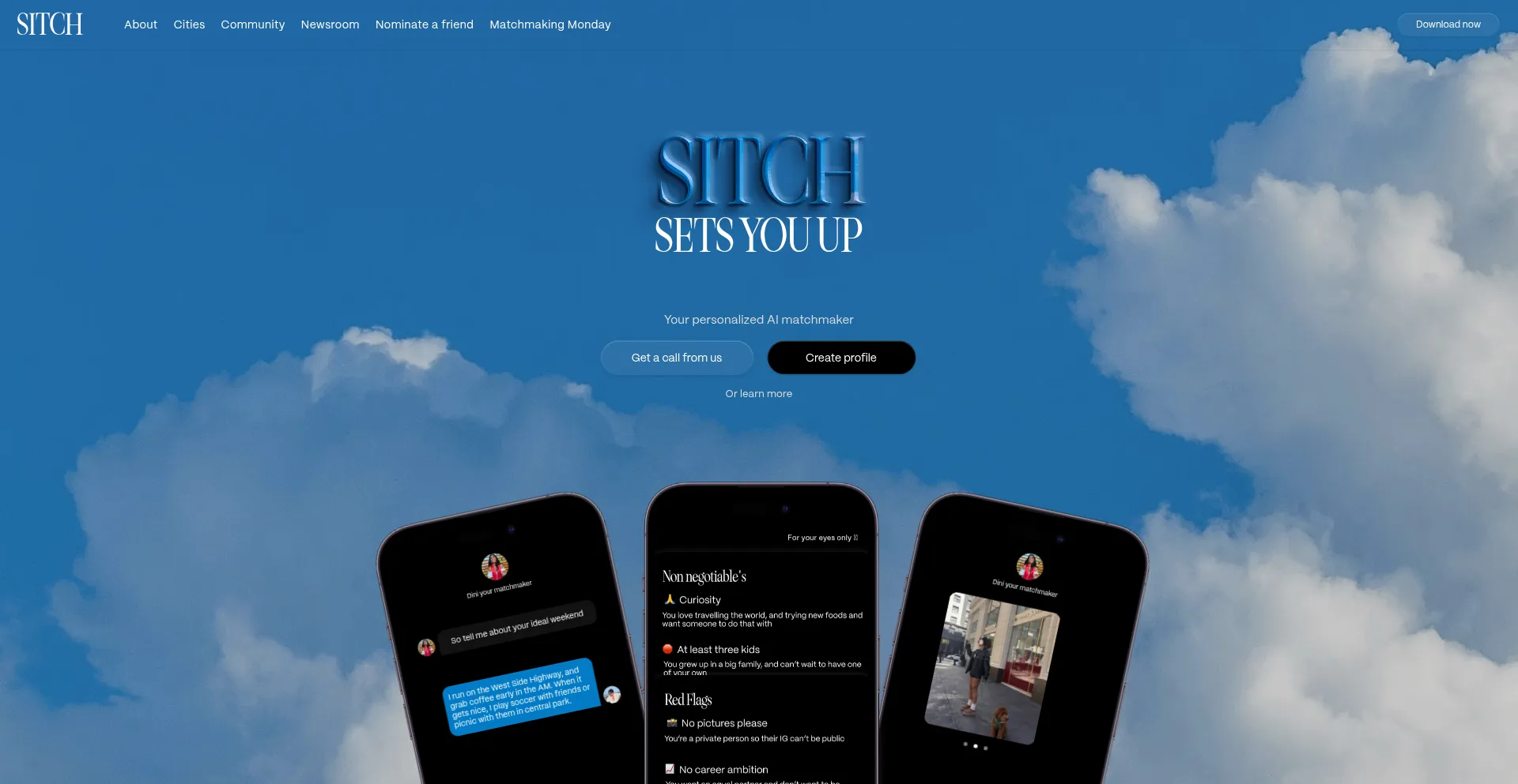Website screenshot of Joinsitch.com