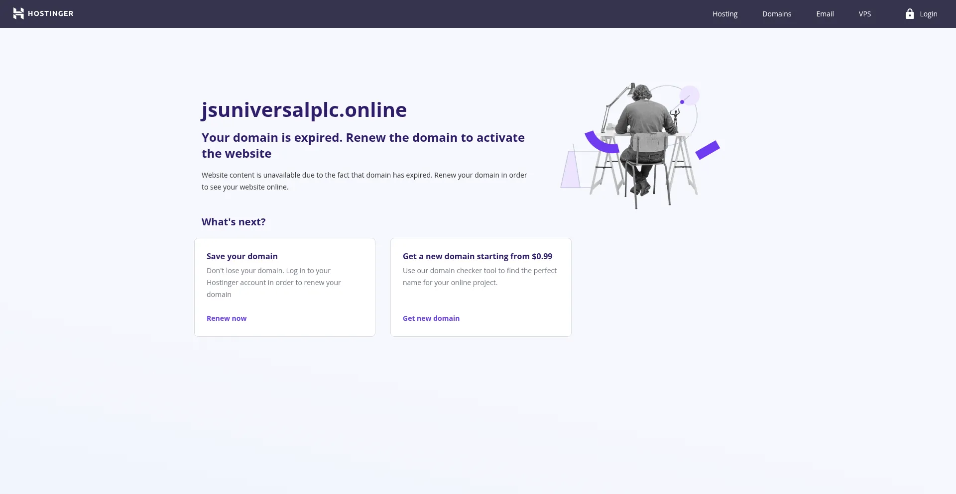 Website screenshot of Jsuniversalplc.online