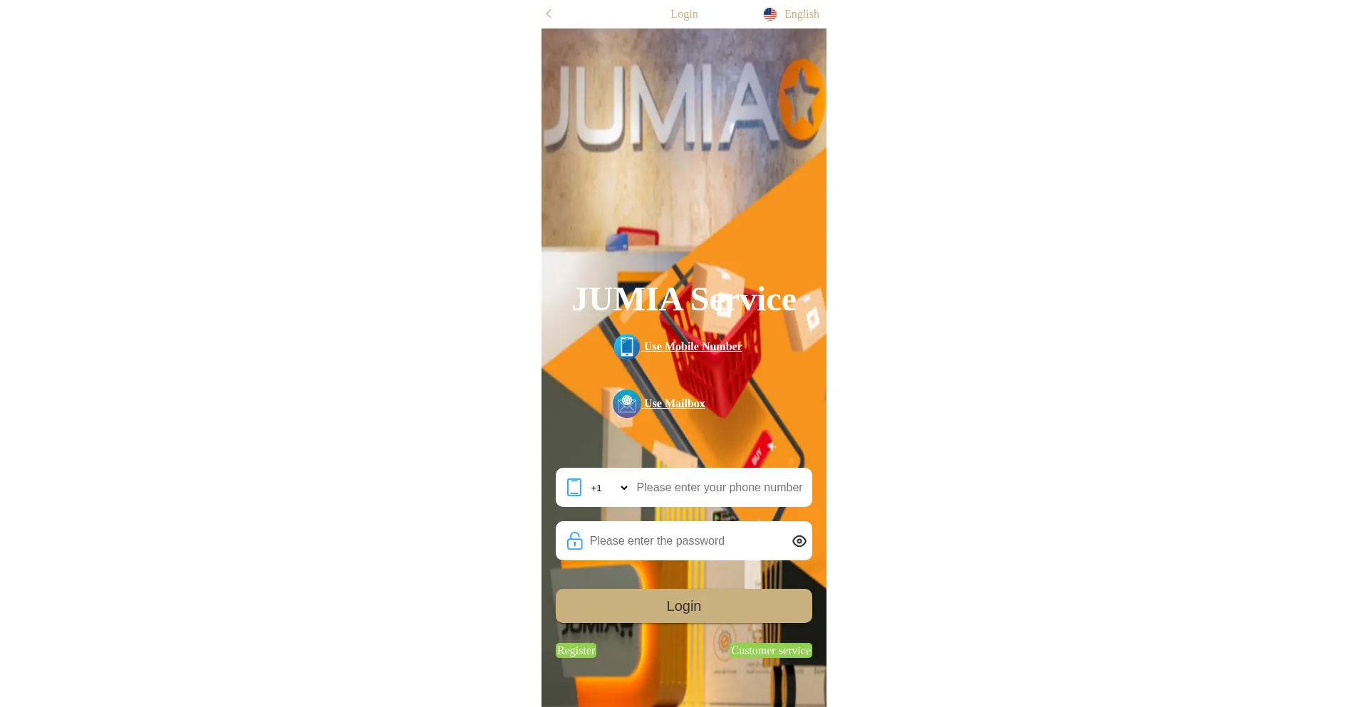 Website screenshot of Jumia.globalversion.shop
