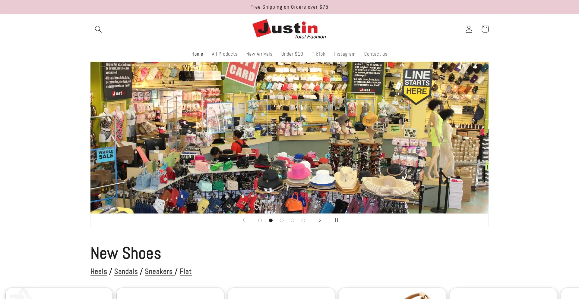 Website screenshot of Justin5711.com