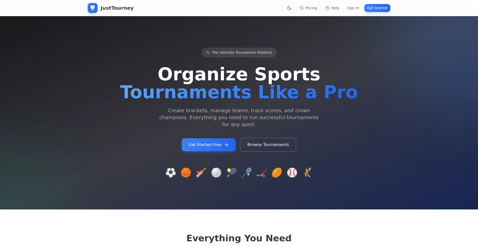 Justtourney.com