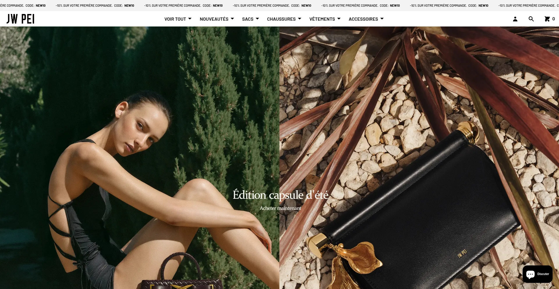 Website screenshot of Jwpei.fr