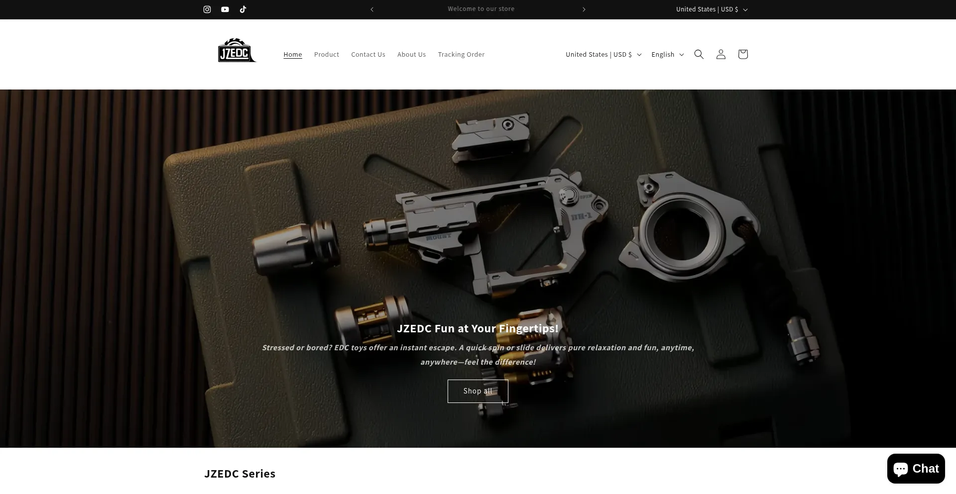 Website screenshot of Jzedc.com