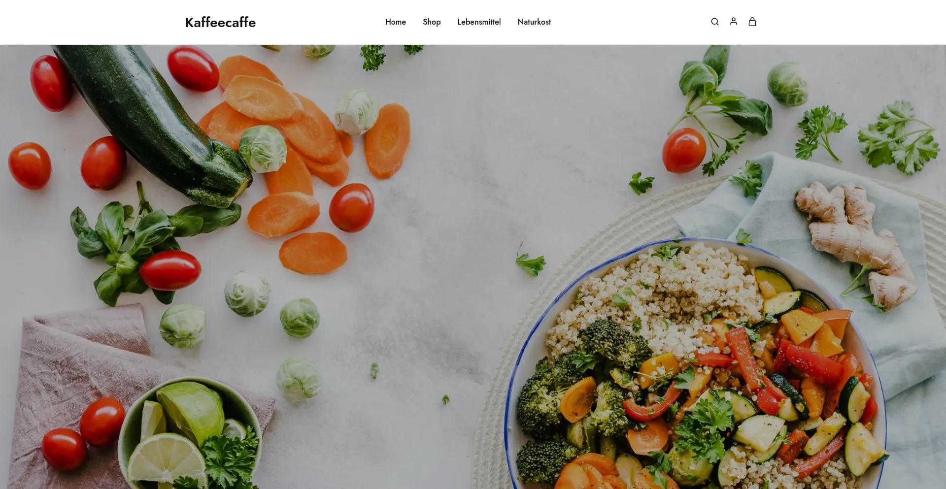 Website screenshot of Kaffeecaffe.com