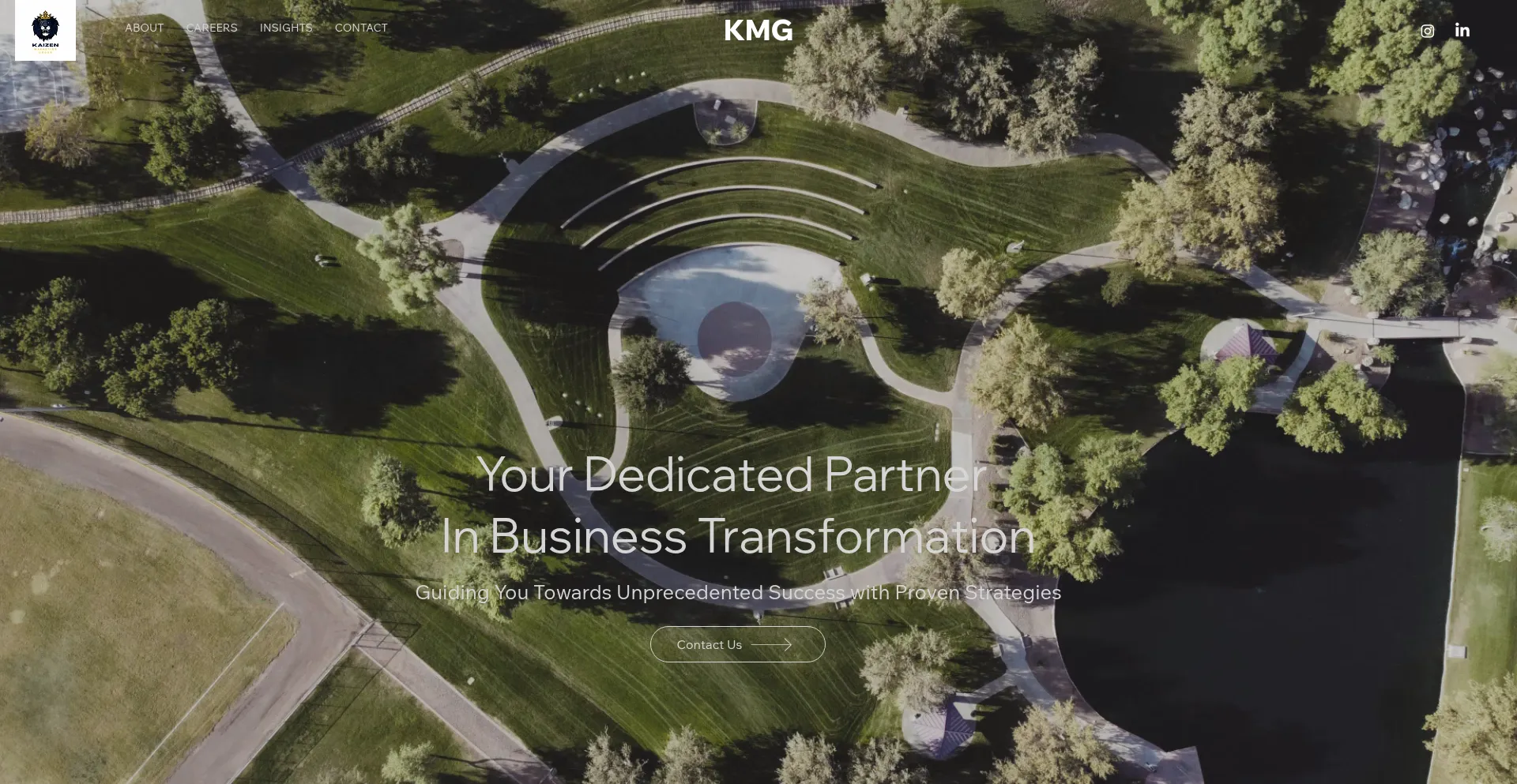 Website screenshot of Kaizenmkg.com