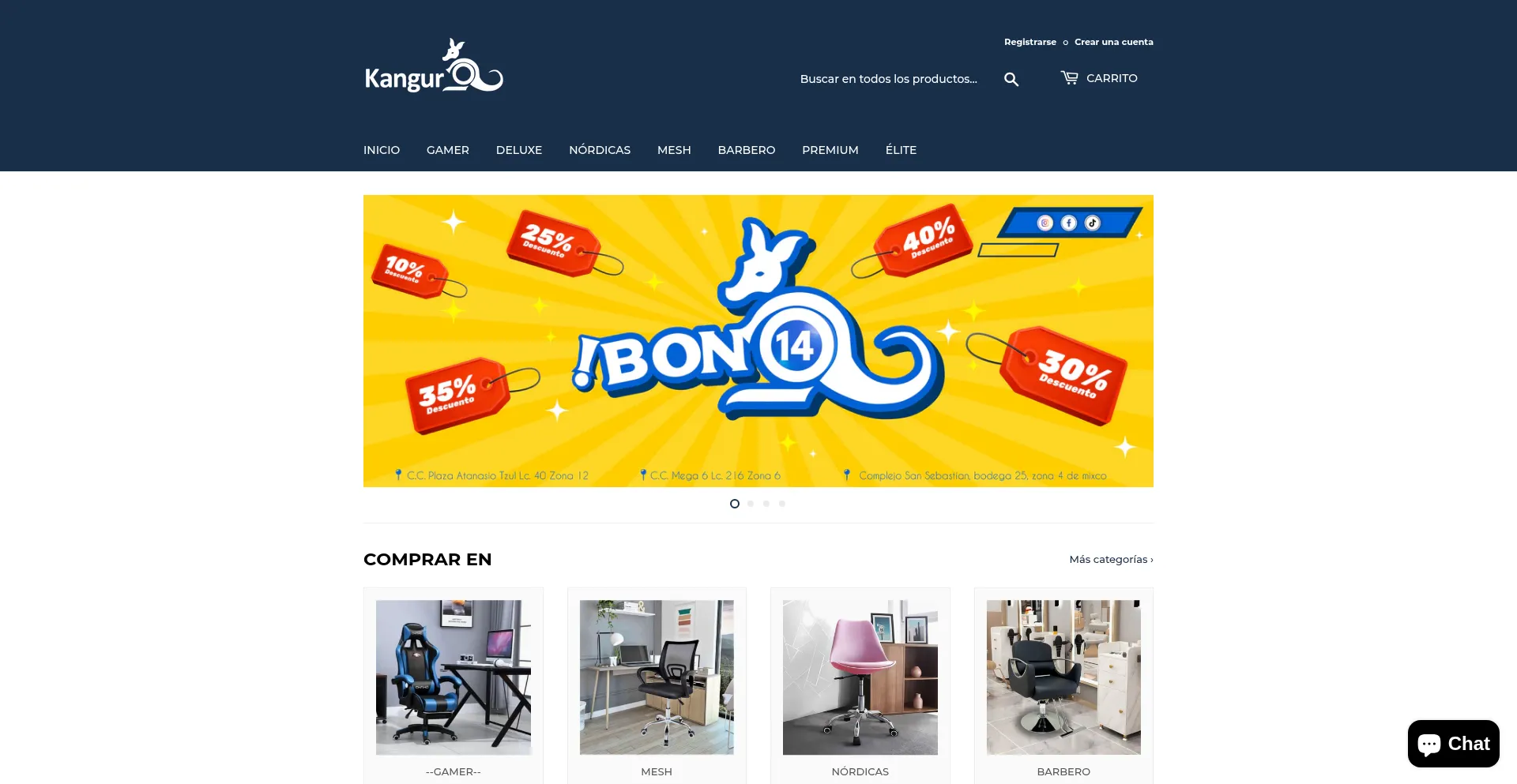 Website screenshot of Kangurogt.com