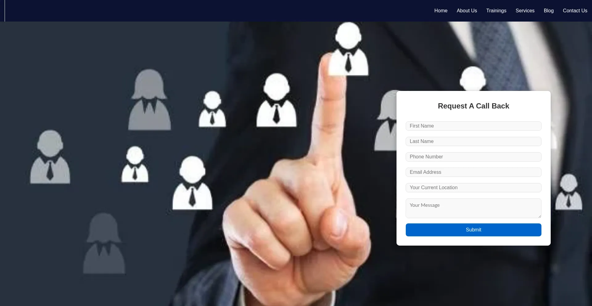 Website screenshot of Kanishkservices.com
