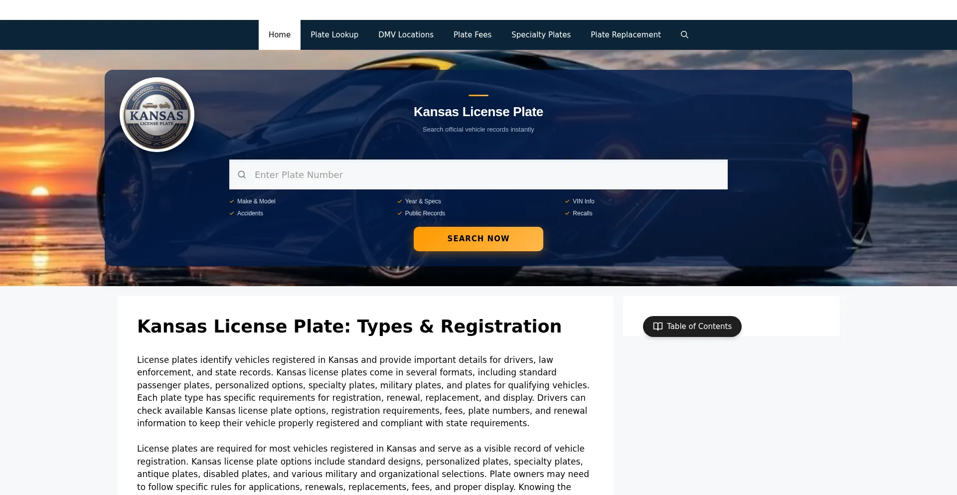 Kansas-license-plates.org