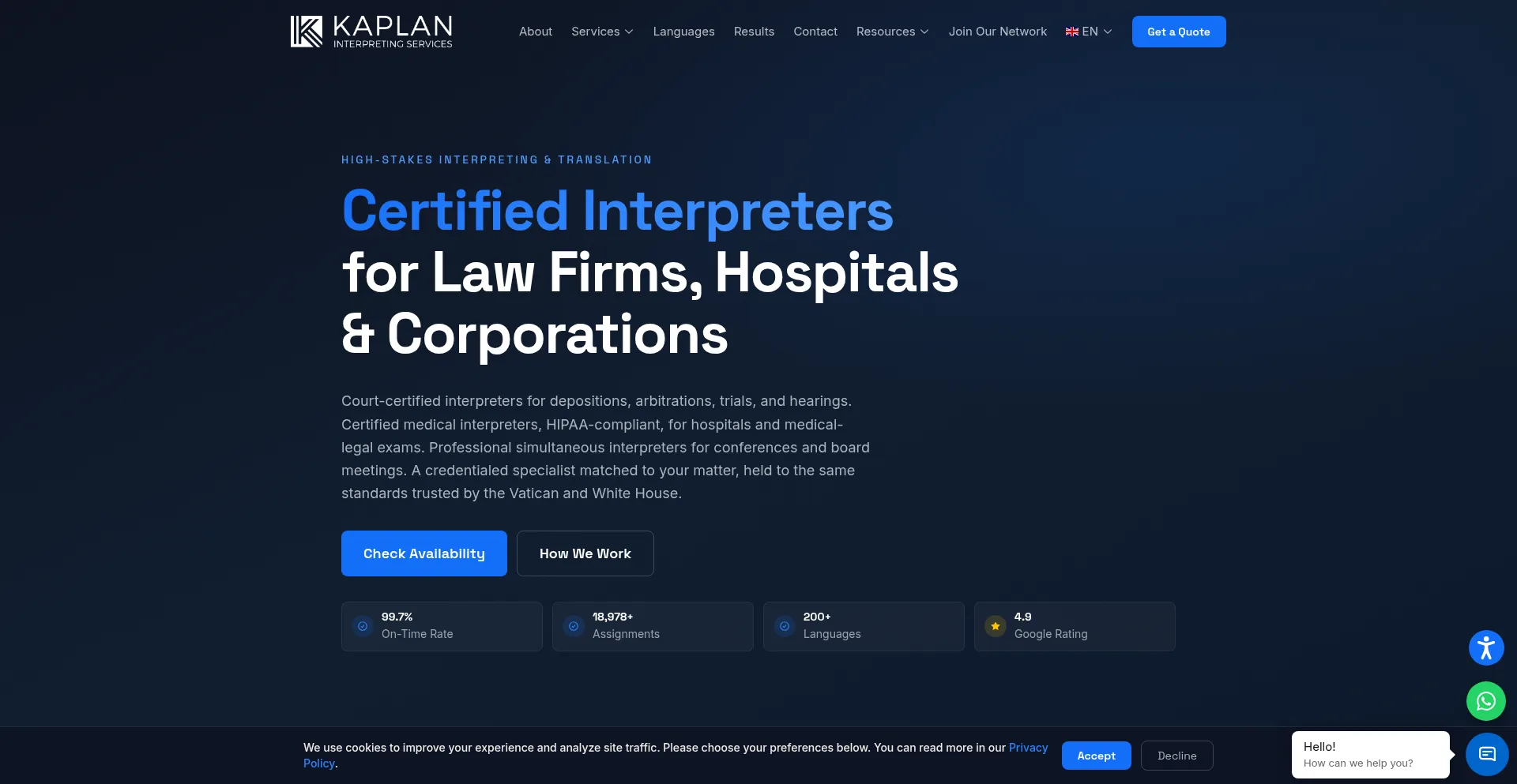 Kaplaninterpreting.com