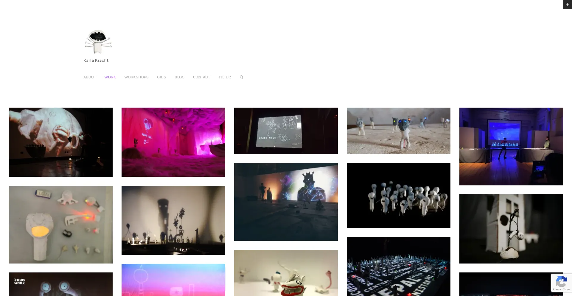 Website screenshot of Karlakracht.com