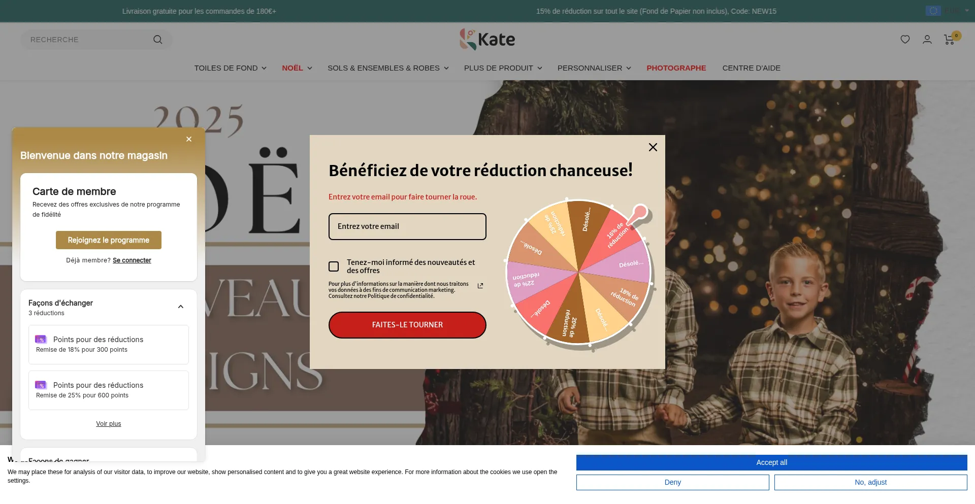 Website screenshot of Katebackdrop.fr