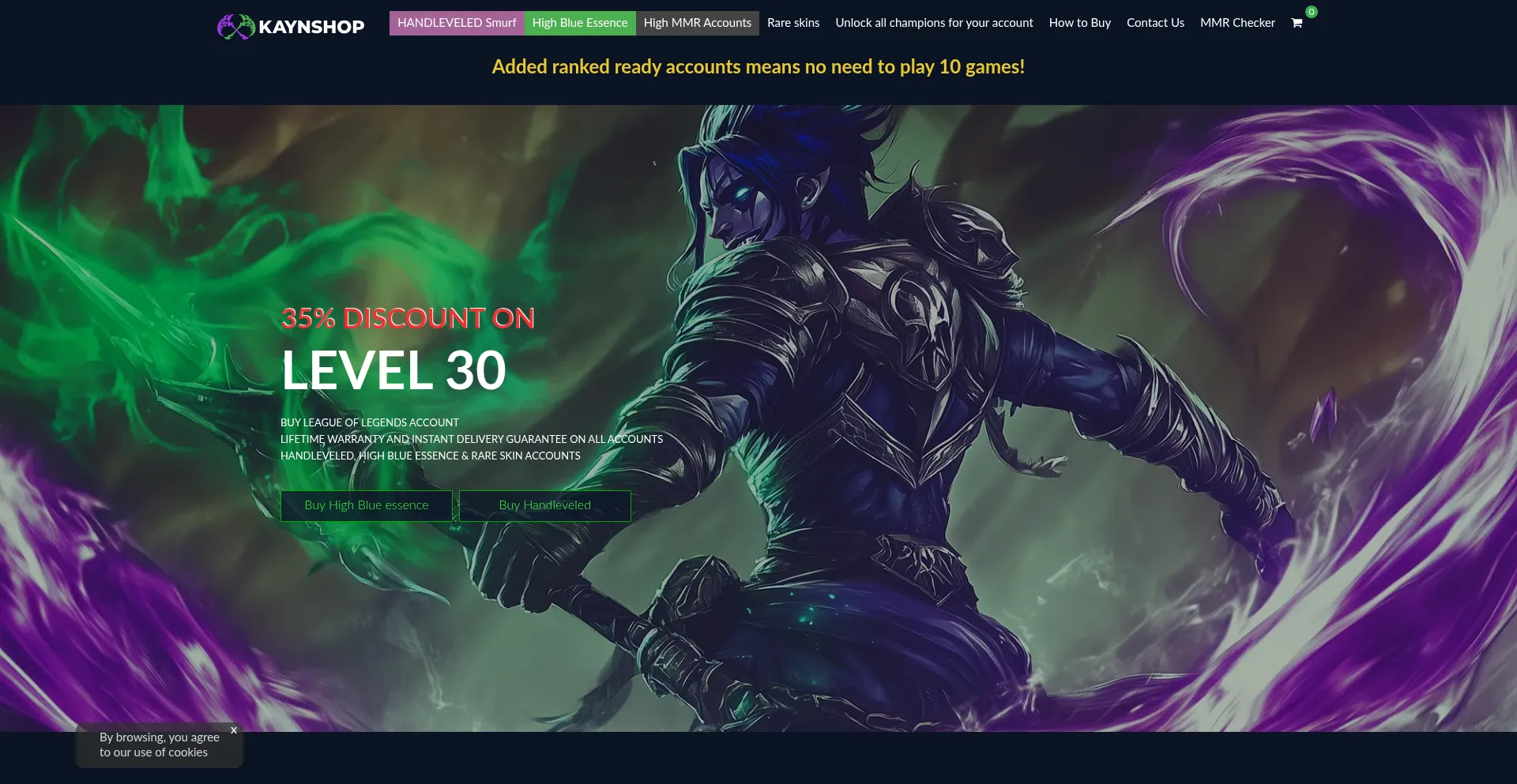 Website screenshot of Kaynshop.pro