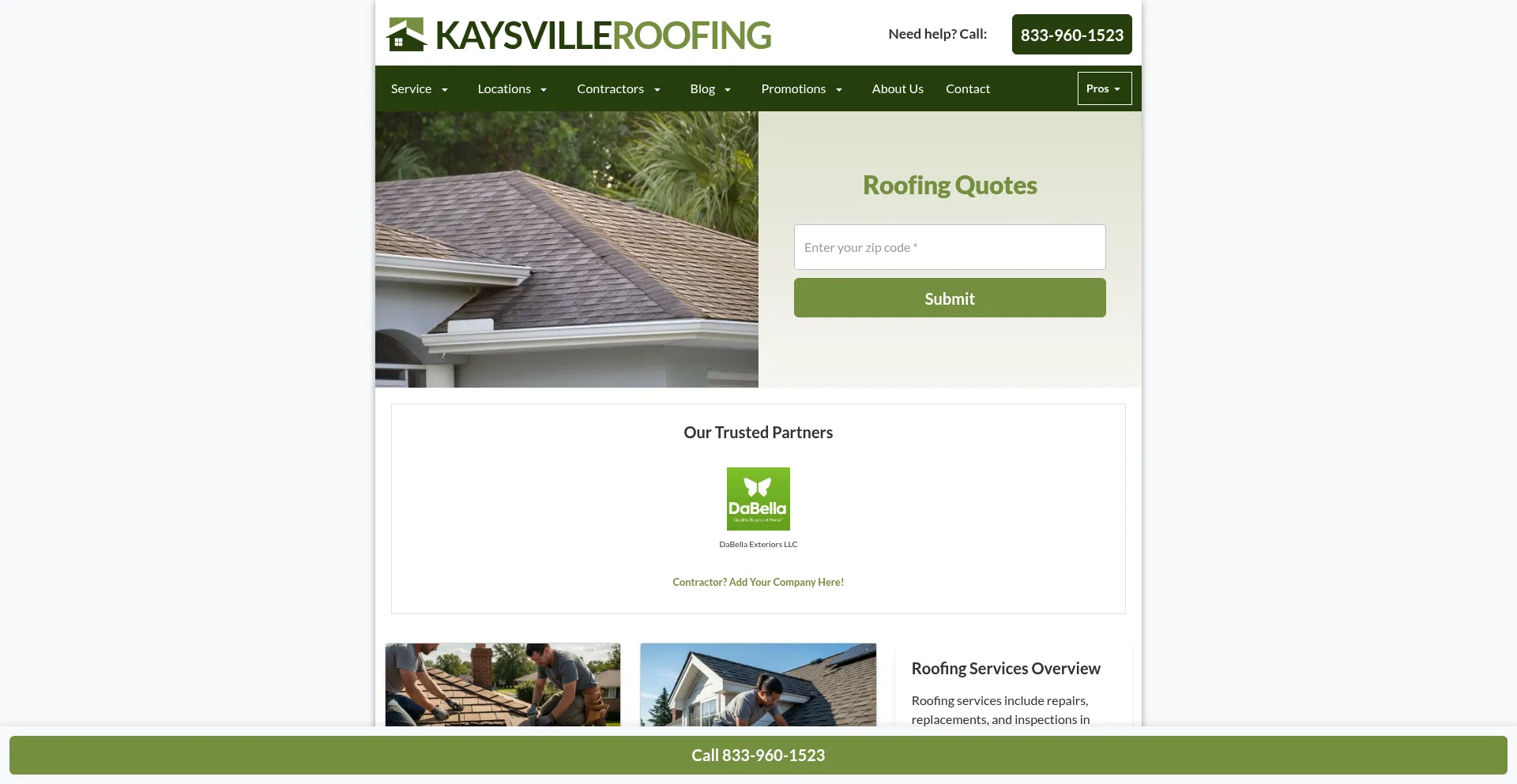 Kaysvilleroofers.com