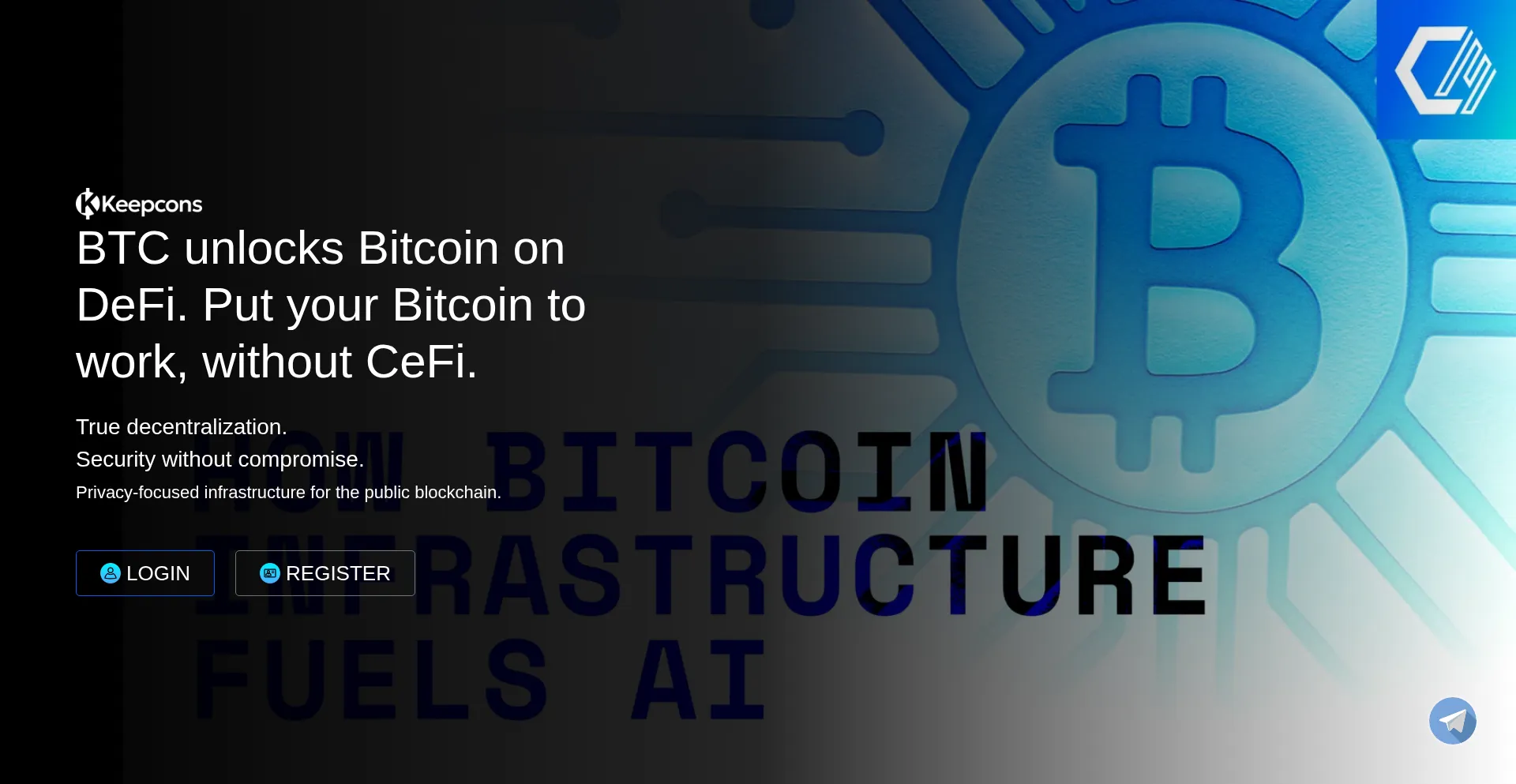 Website screenshot of Keepcons.com