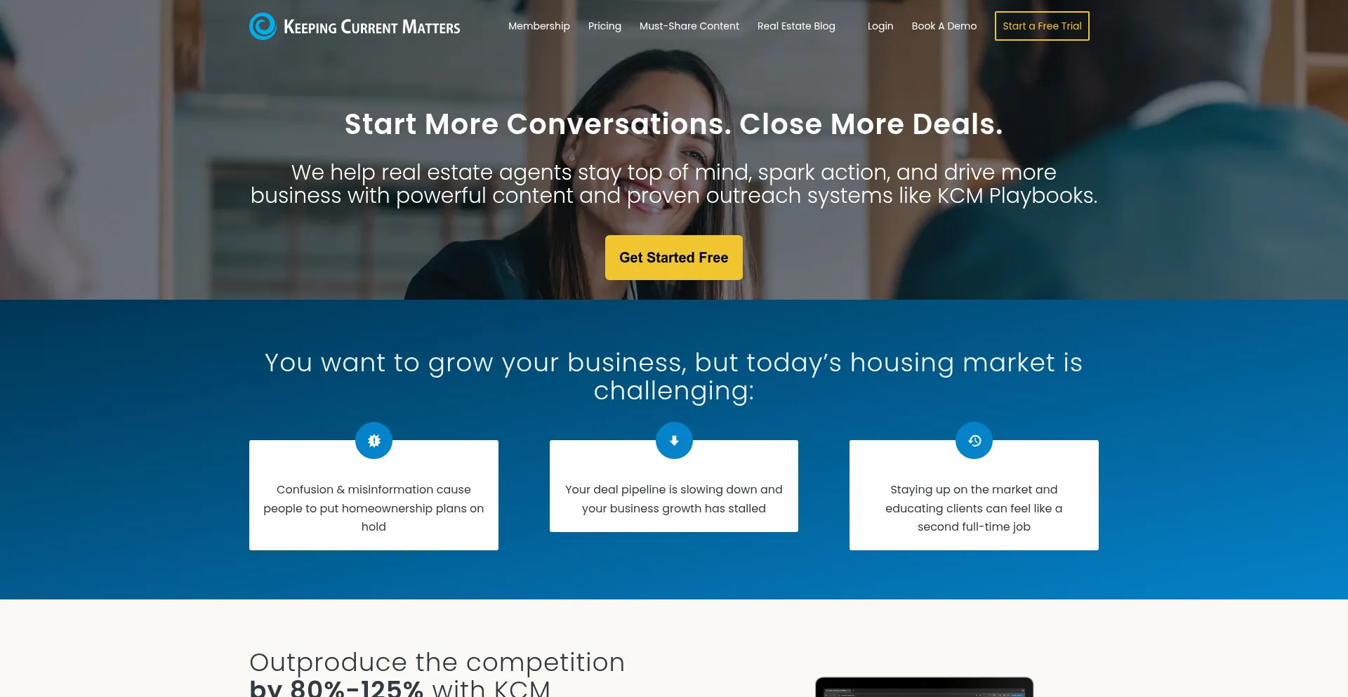 Website screenshot of Keepingcurrentmatters.com