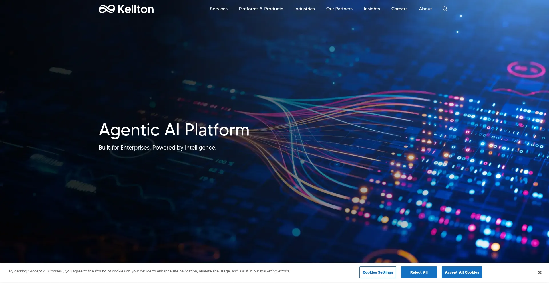 Website screenshot of Kellton.com