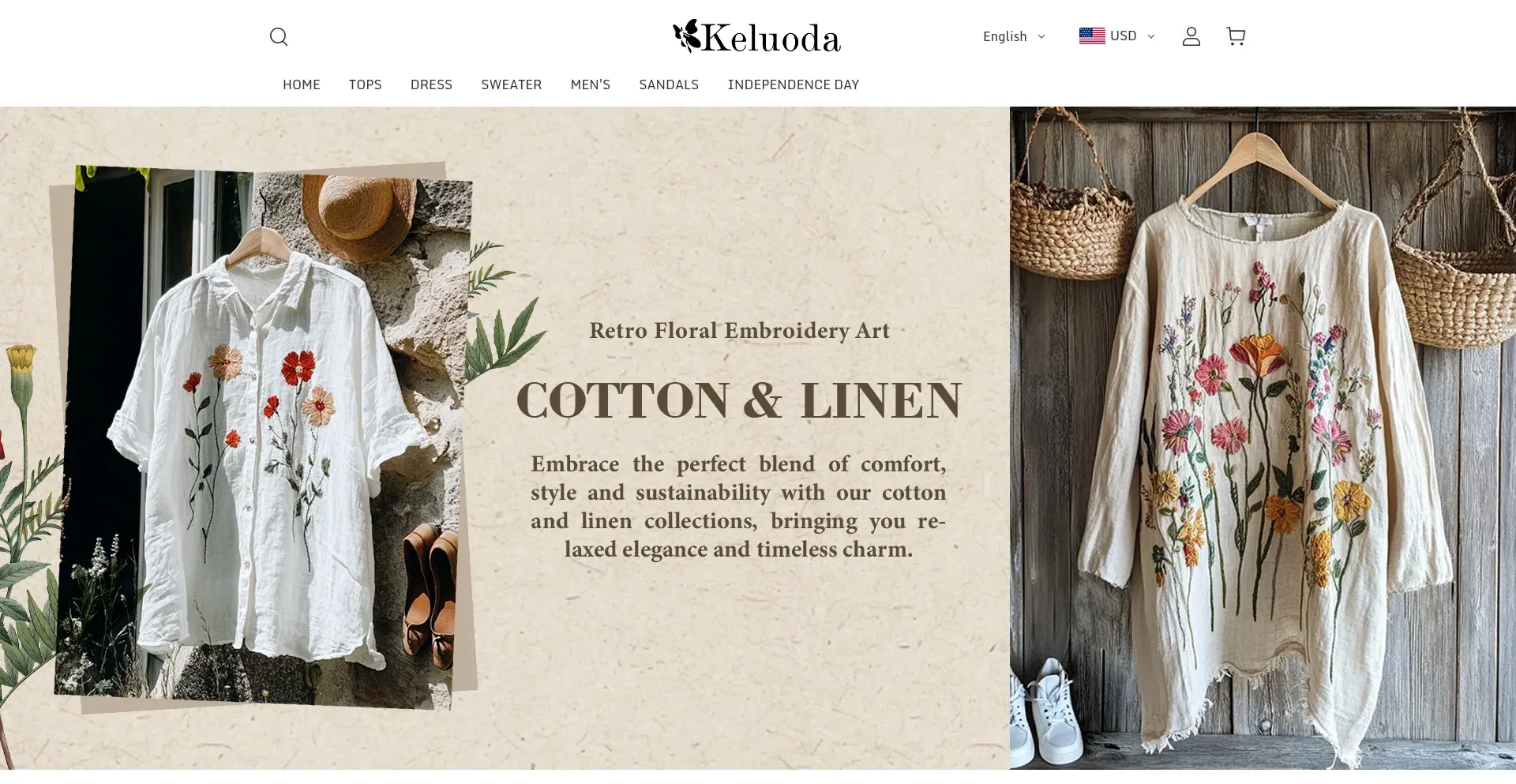 Website screenshot of Keluoda.com
