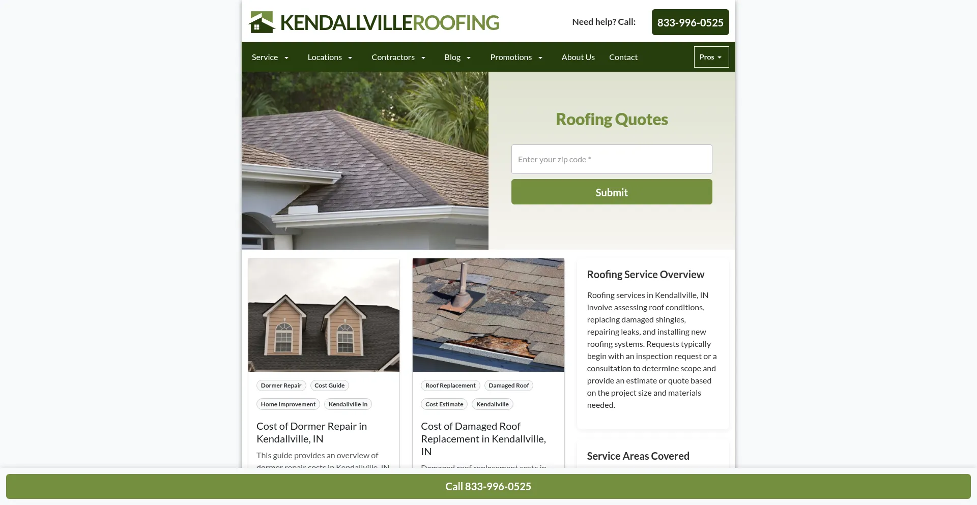 Kendallvilleroofing.com