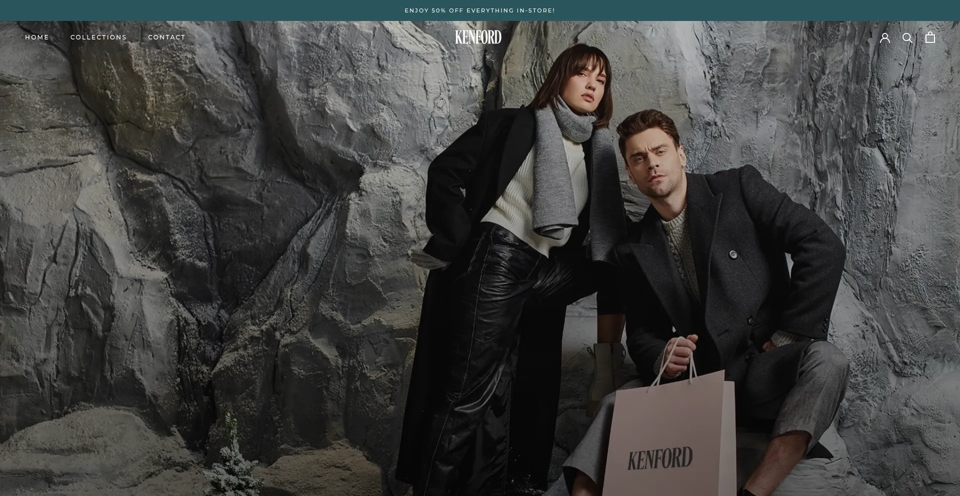 Website screenshot of Kenfordmen.com