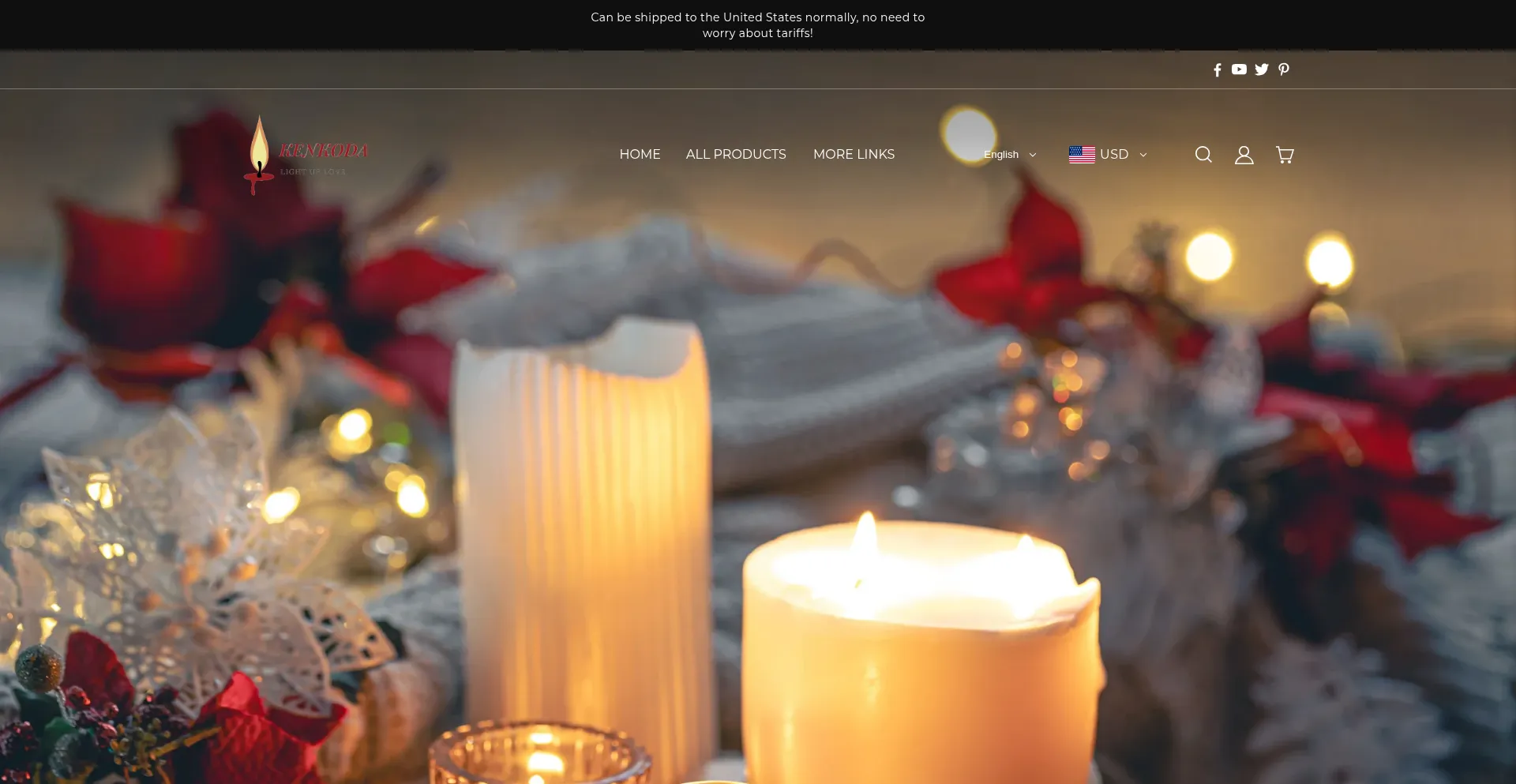 Website screenshot of Kenkoda.com
