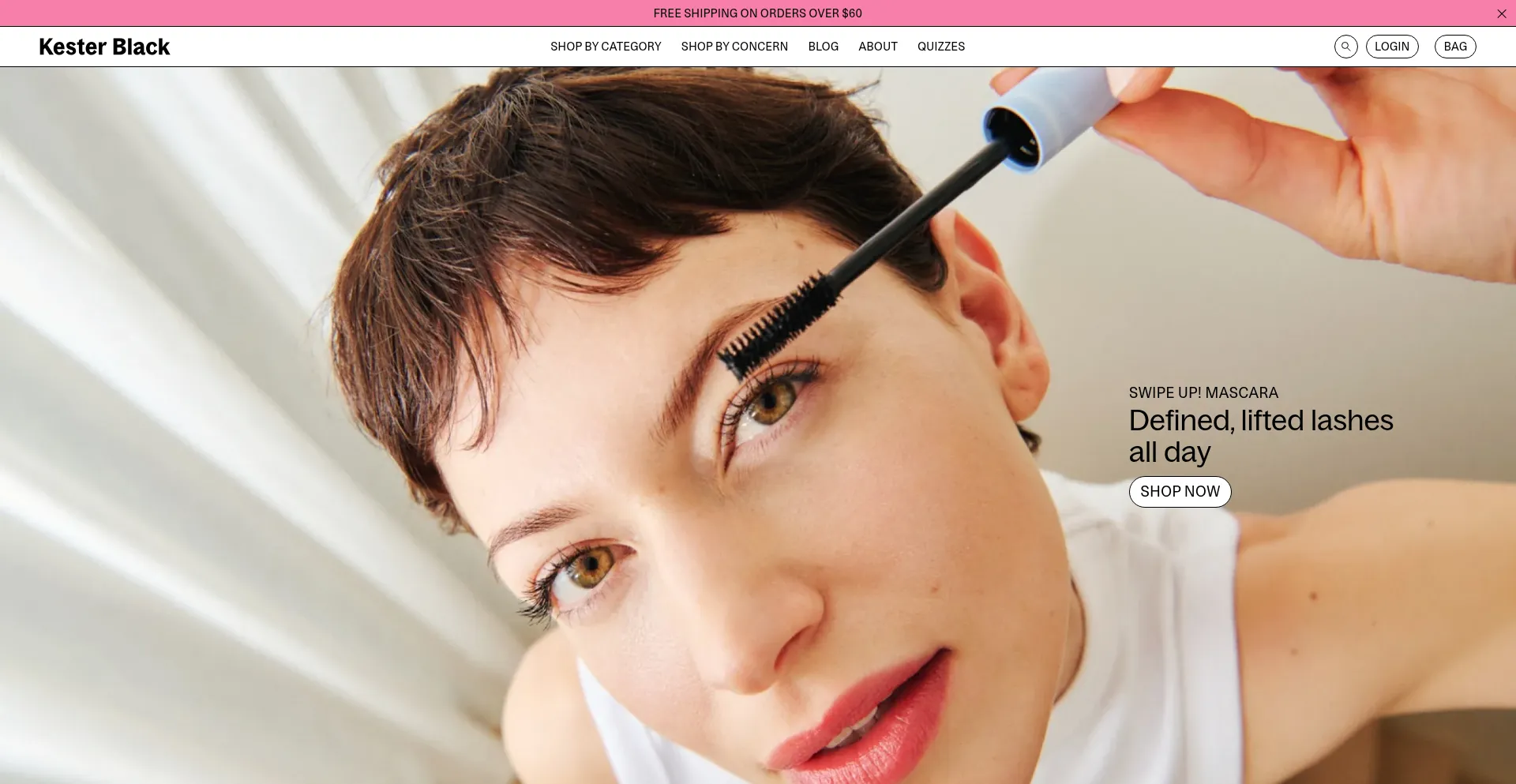 Website screenshot of Kesterblack.com.au