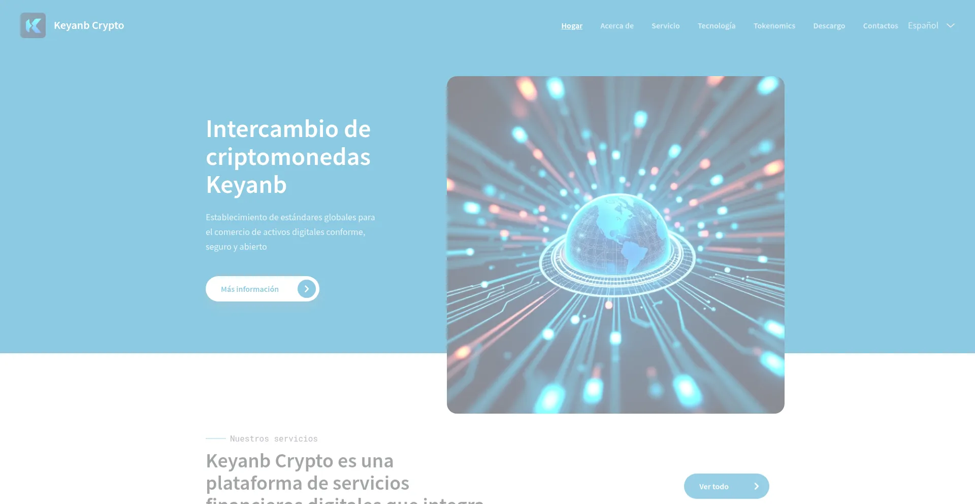 Website screenshot of Keyanb.com
