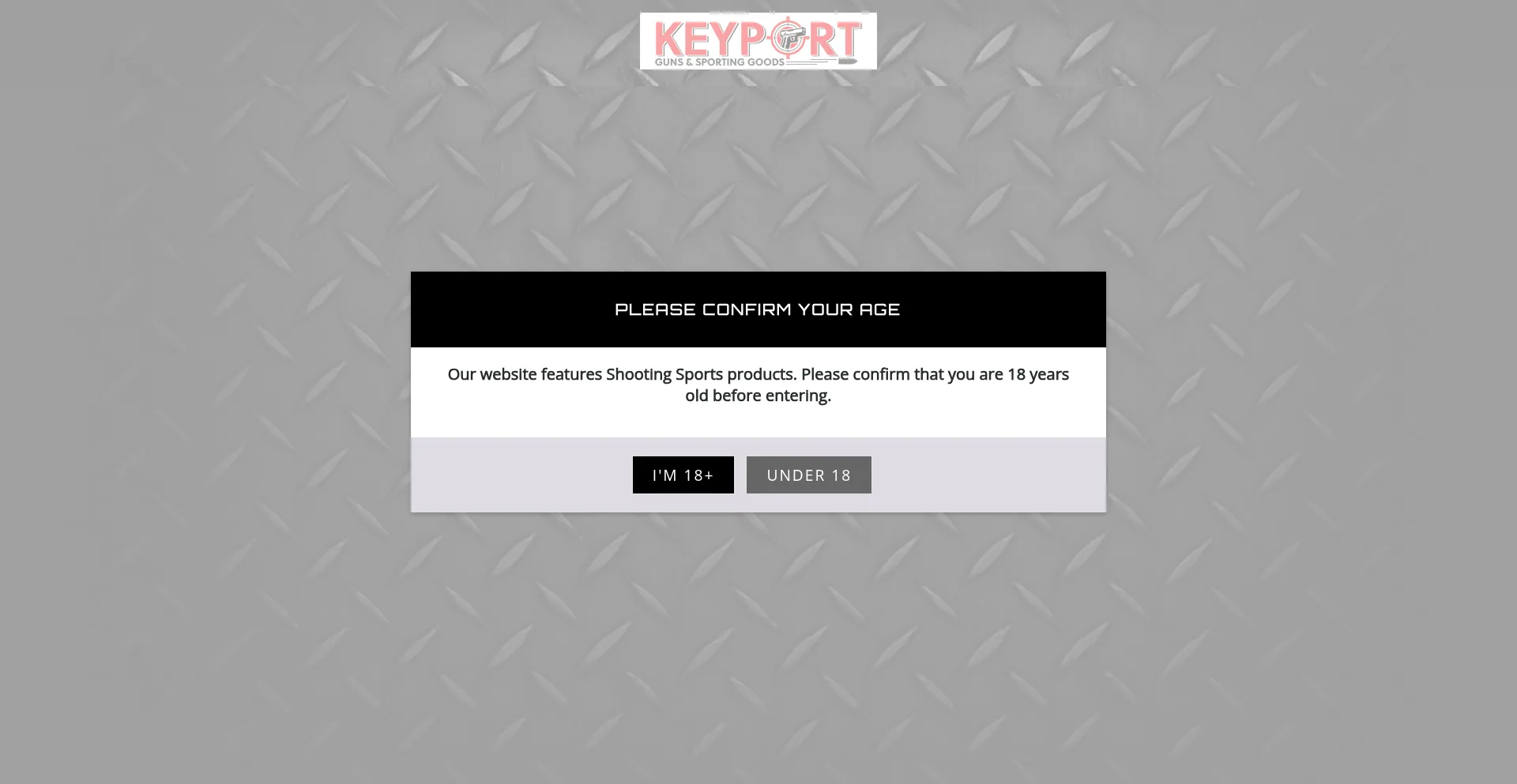Website screenshot of Keyportguns.com