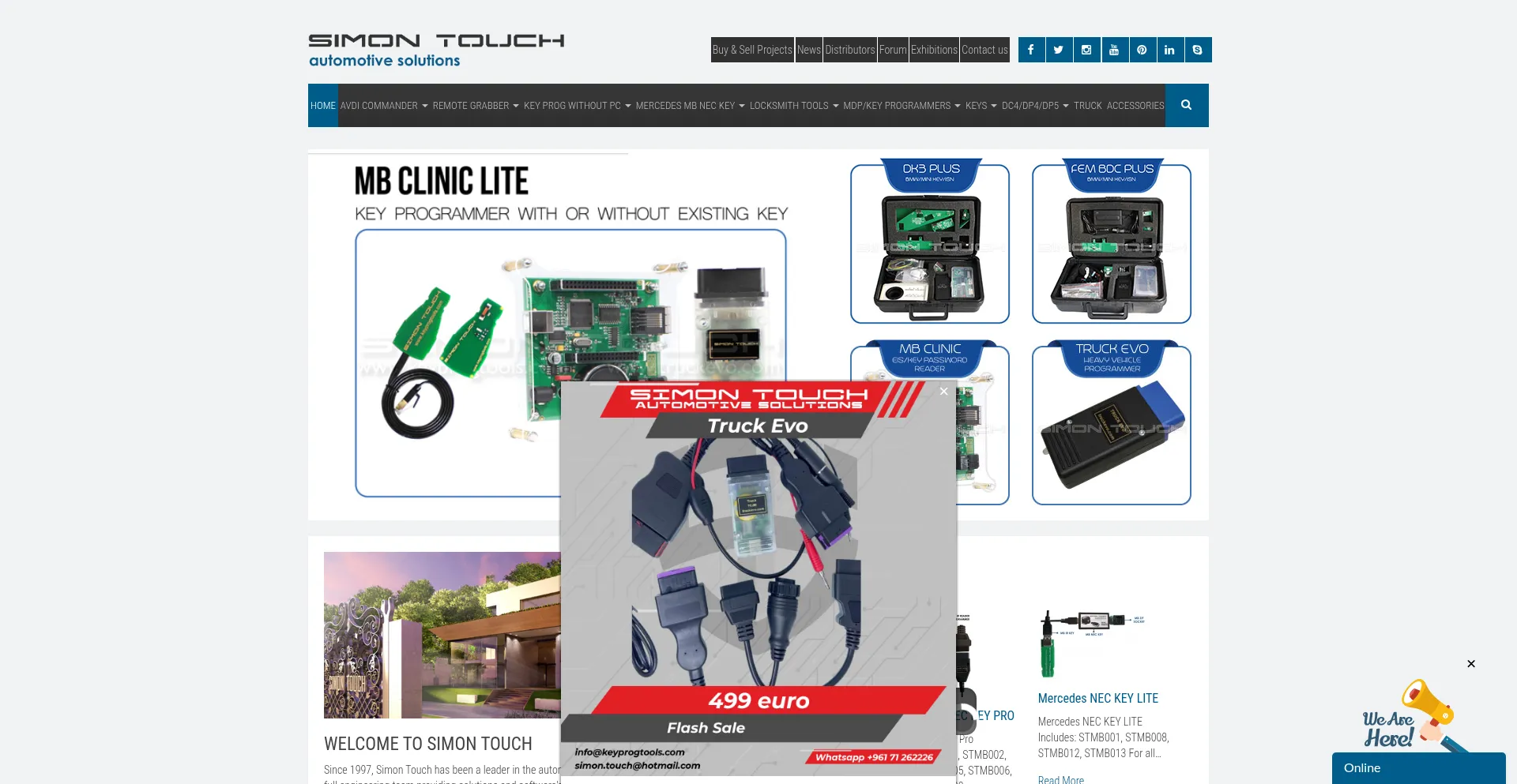 Website screenshot of Keyprogtools.com
