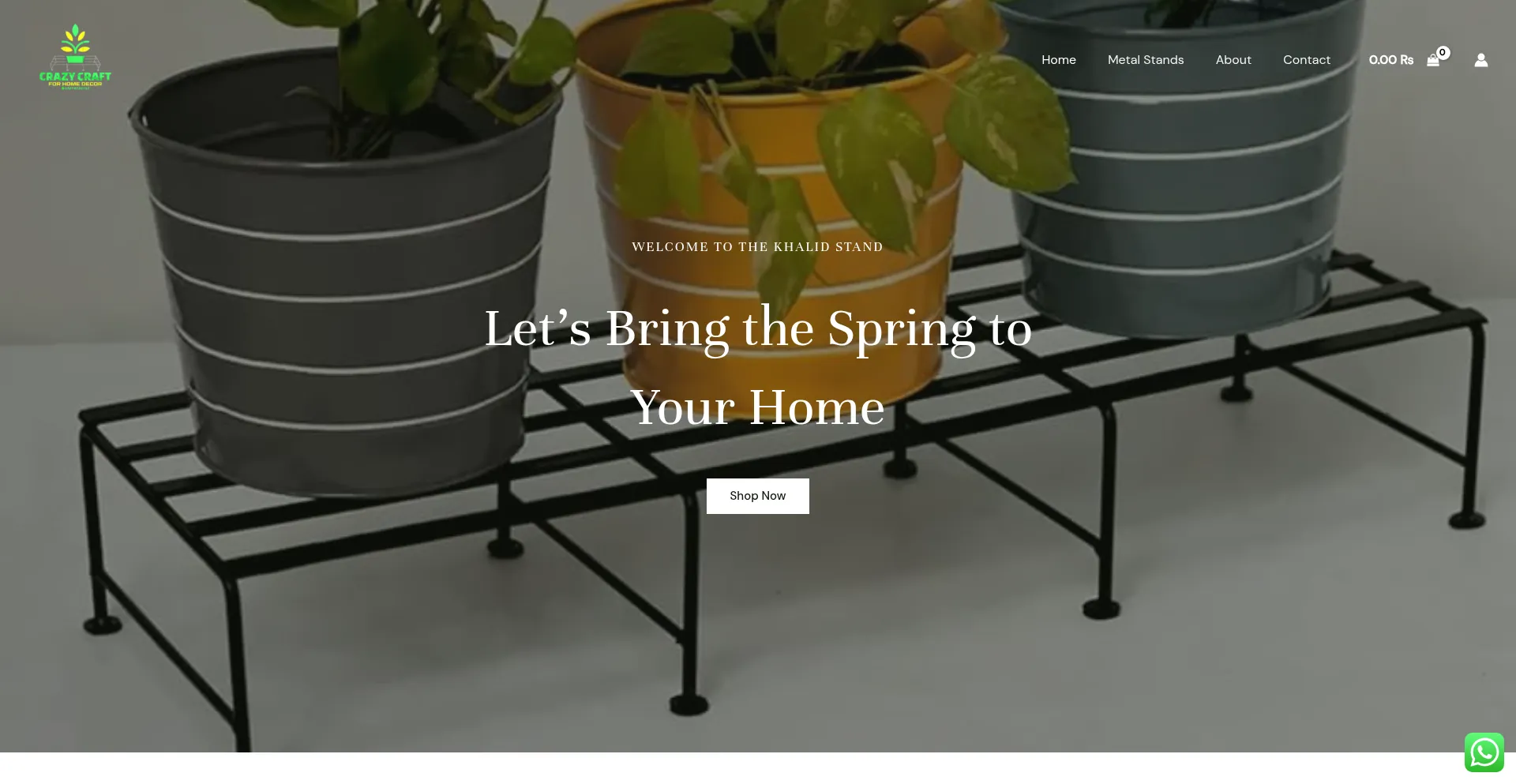 Website screenshot of Khalidstand.com