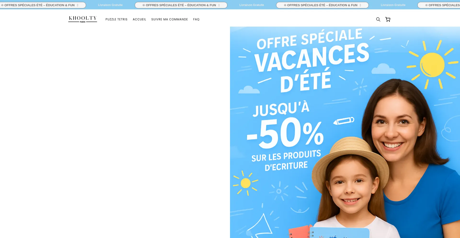 Website screenshot of Khoolty.com