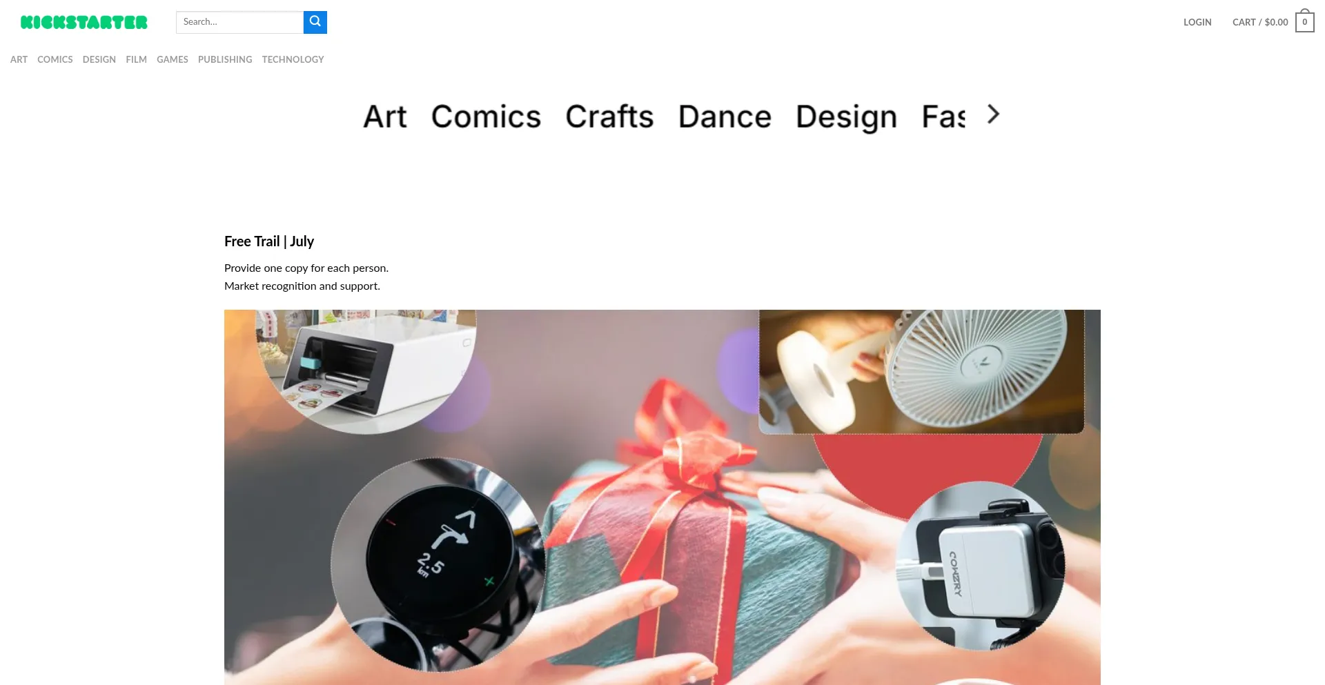 Website screenshot of Kickstar.pinfeever.com