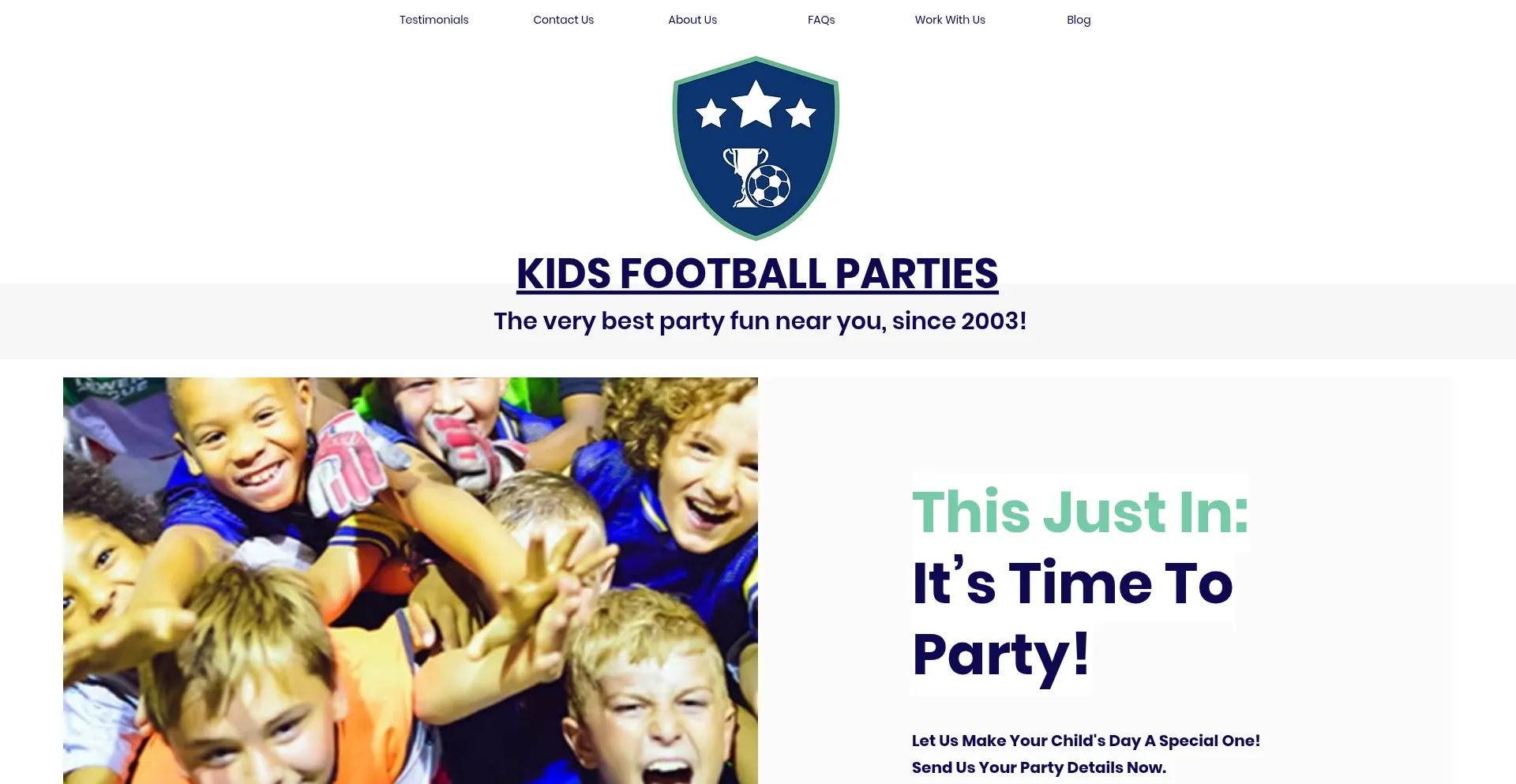 Kidsfootballparties.co.uk