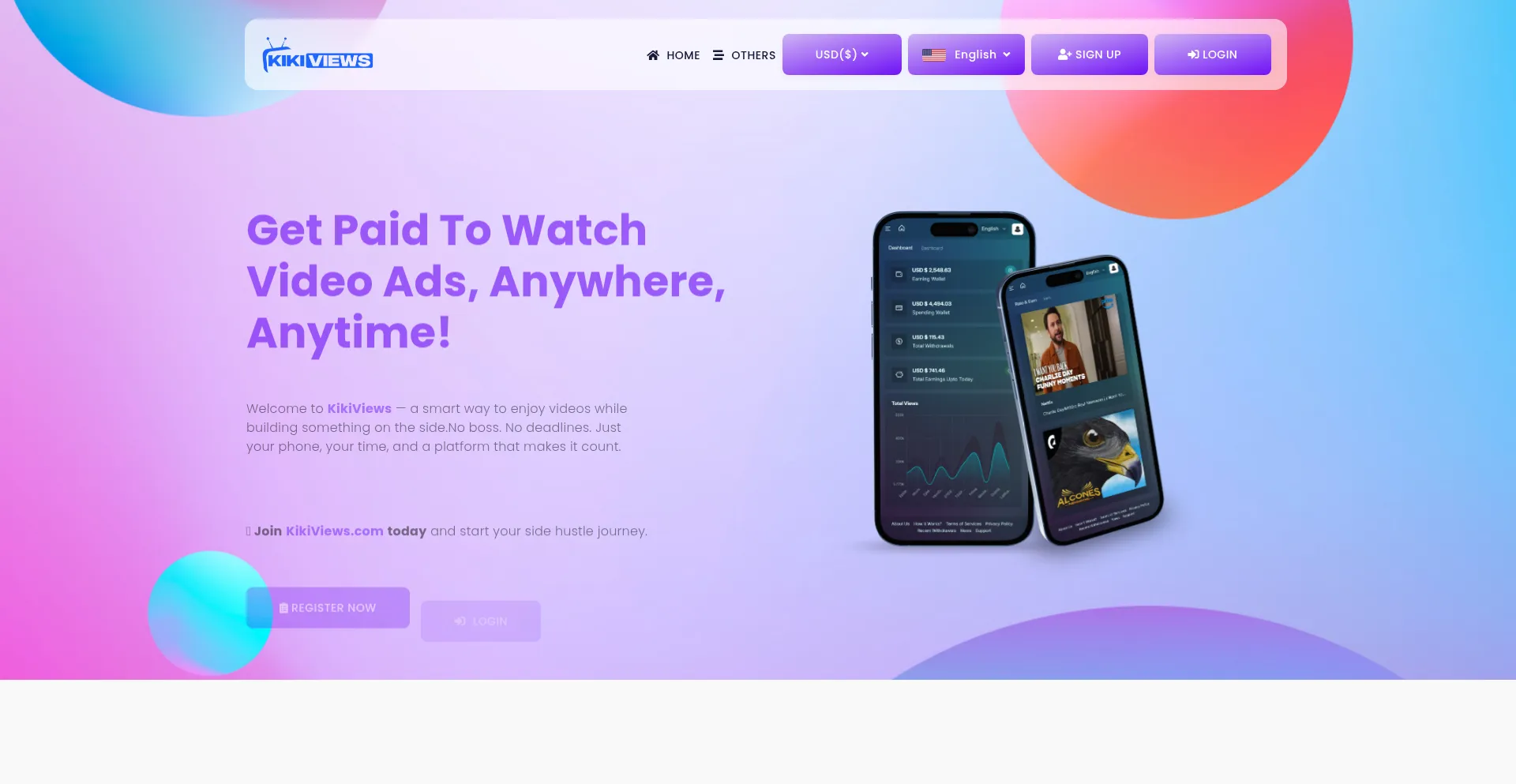 Website screenshot of Kikiviews.com