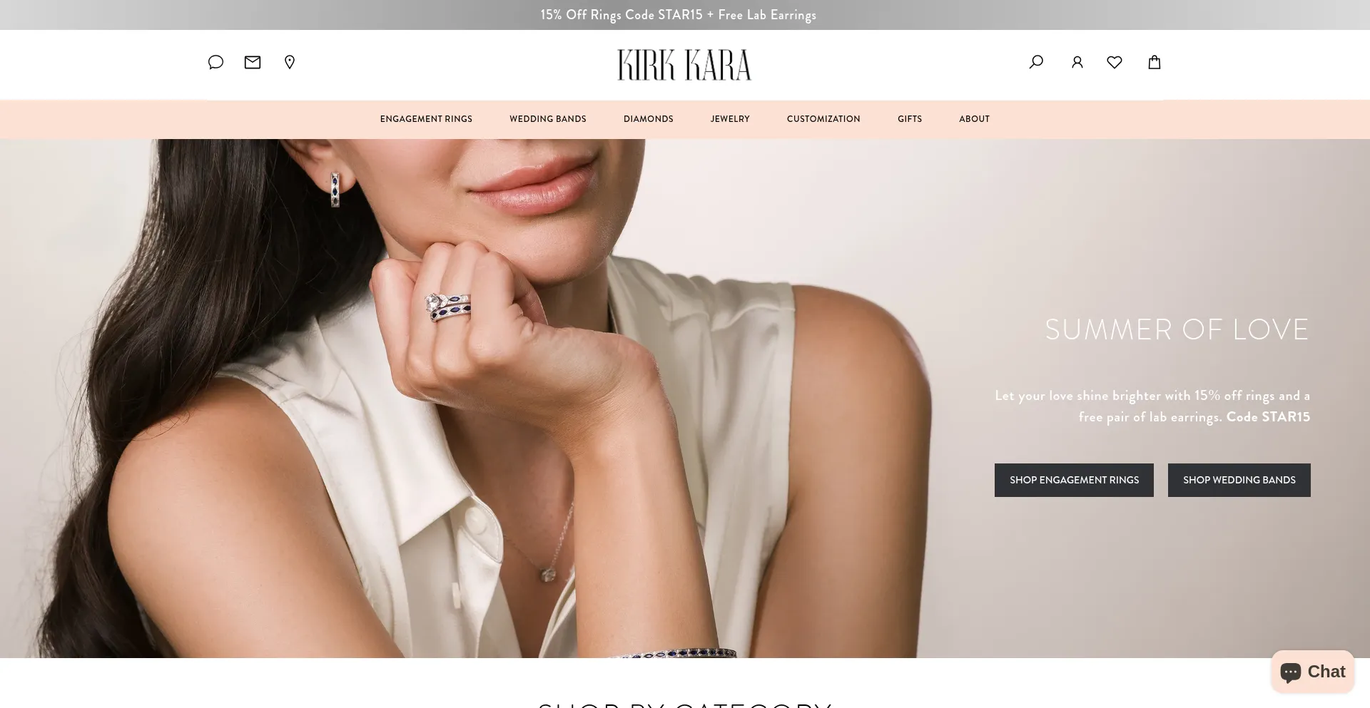 Website screenshot of Kirkkara.com