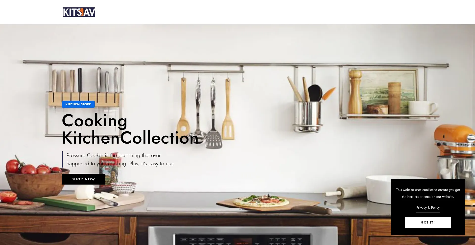 Website screenshot of Kitsav.store