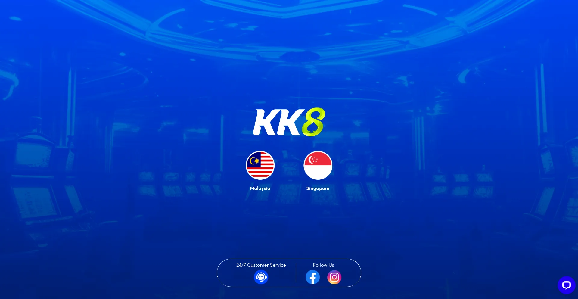 Website screenshot of Kk8.my