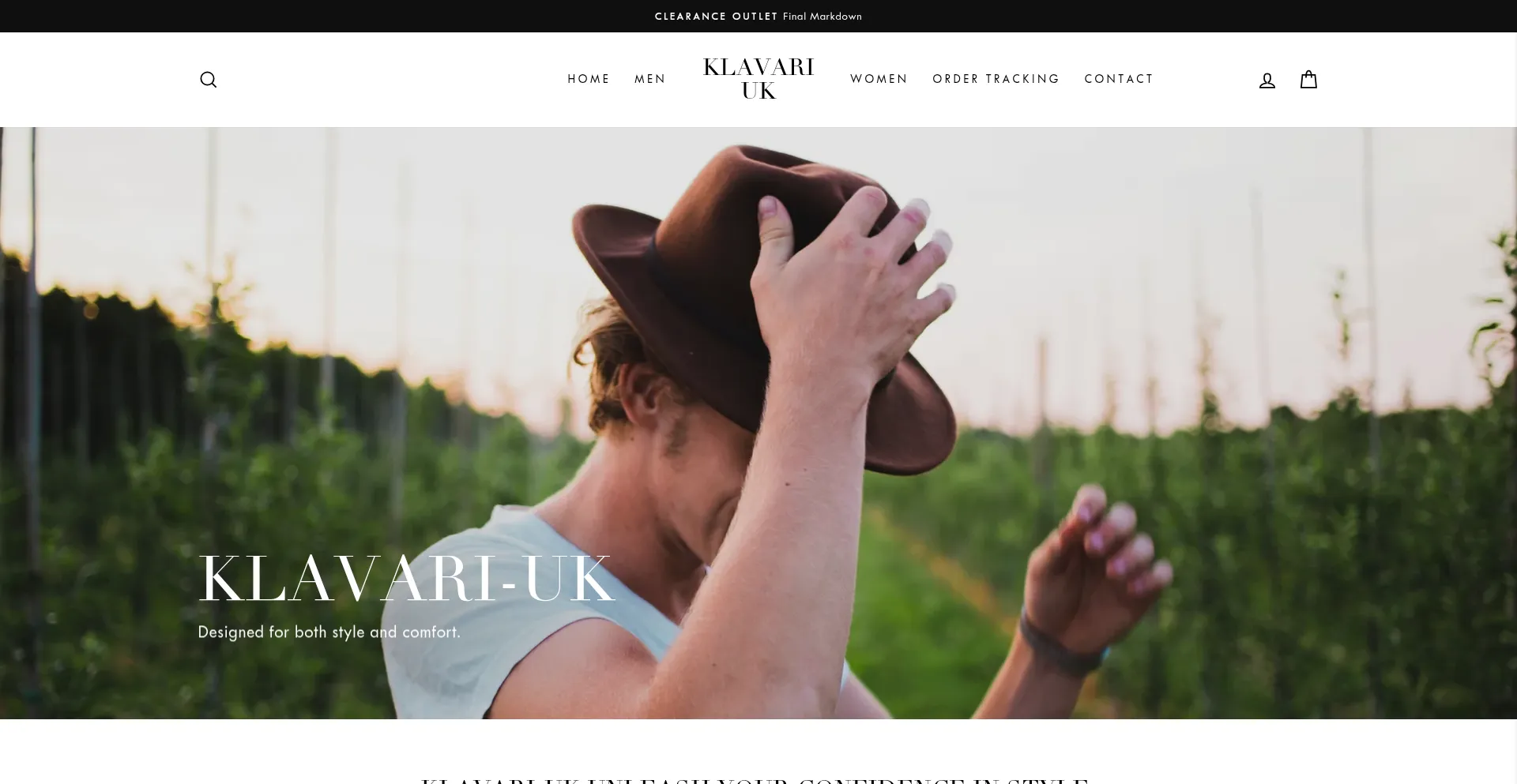 Website screenshot of Klavari.com