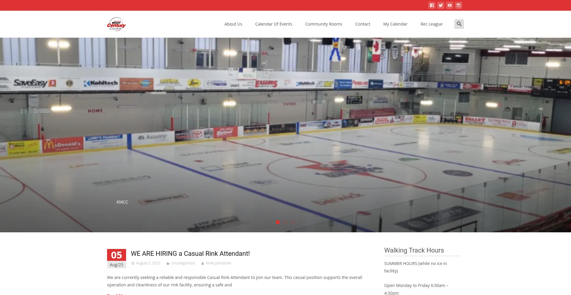 Website screenshot of Kmccberwick.ca
