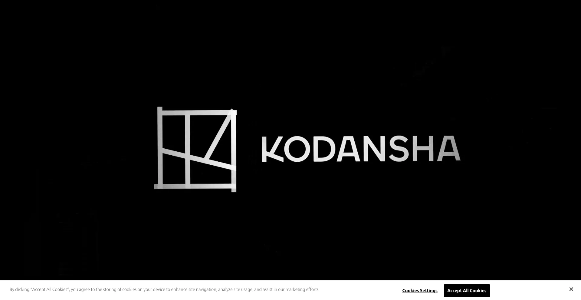 Website screenshot of Kodansha.com