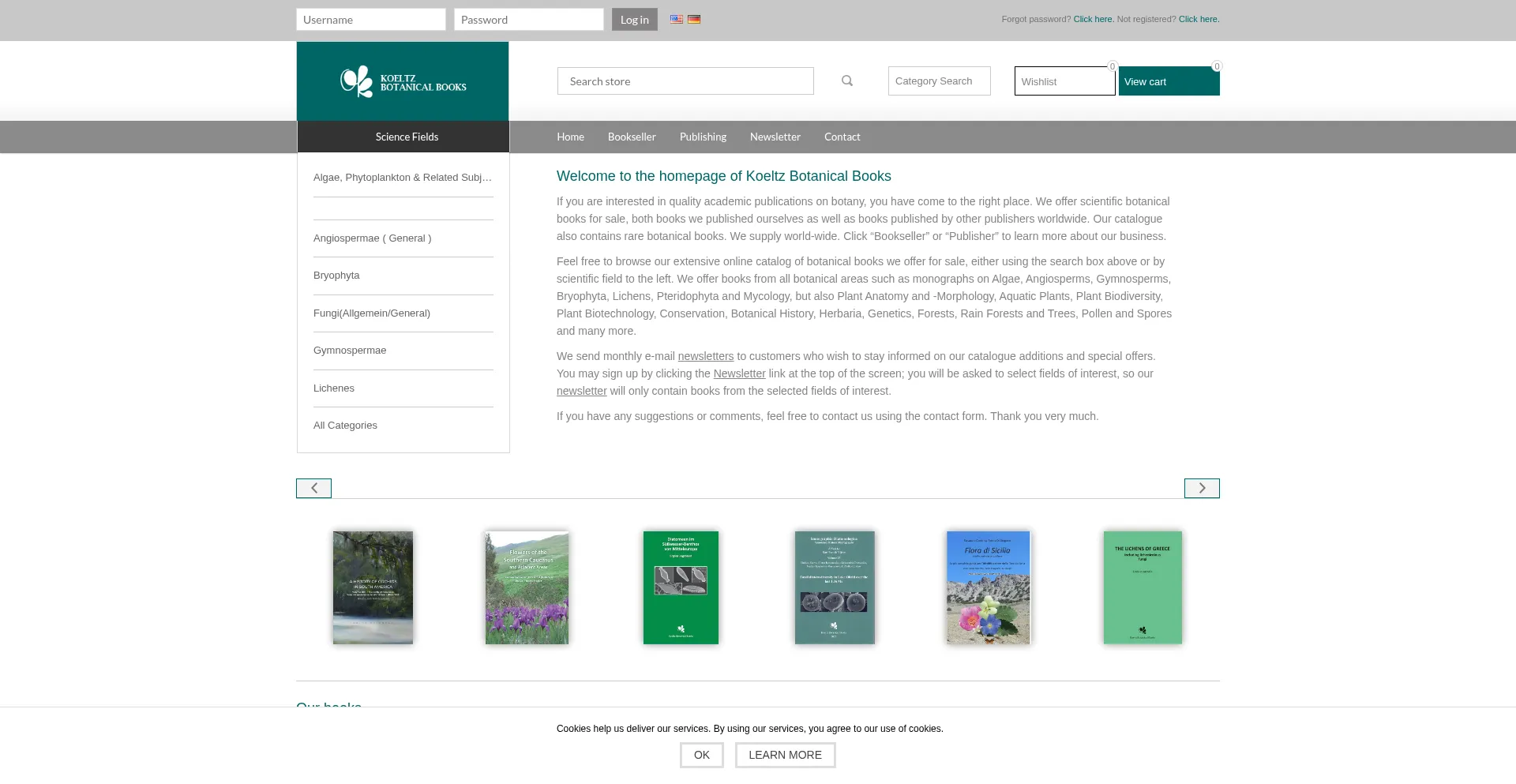 Website screenshot of Koeltz.com