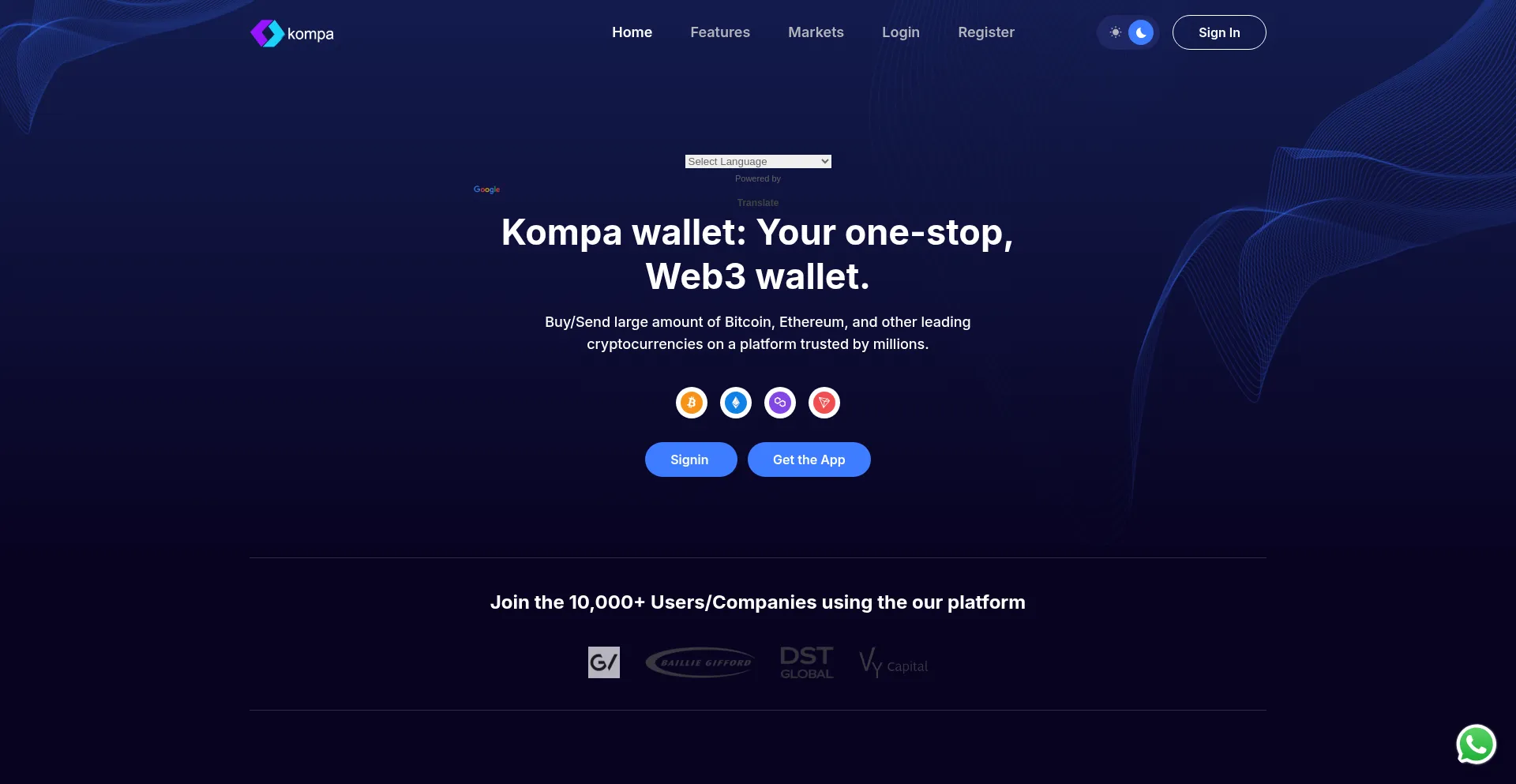 Website screenshot of Kompaeth.com