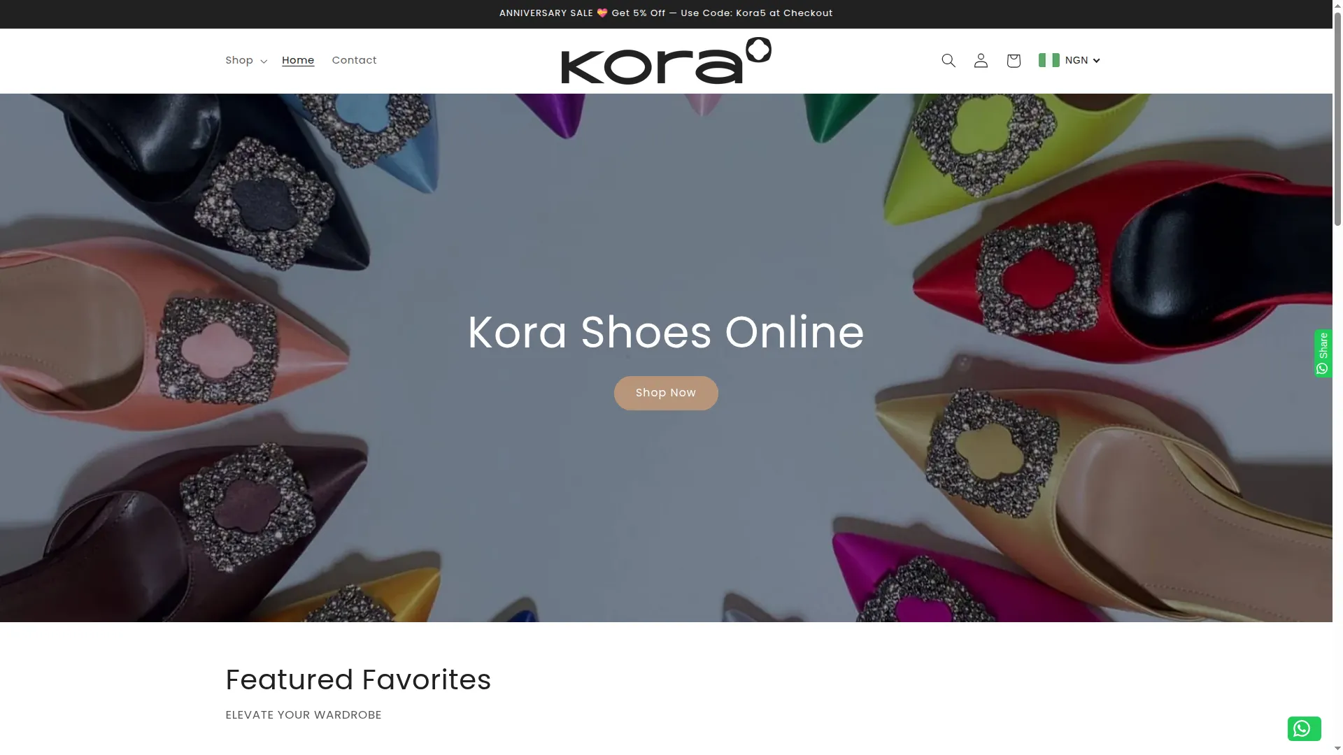 Korashoesonline.com