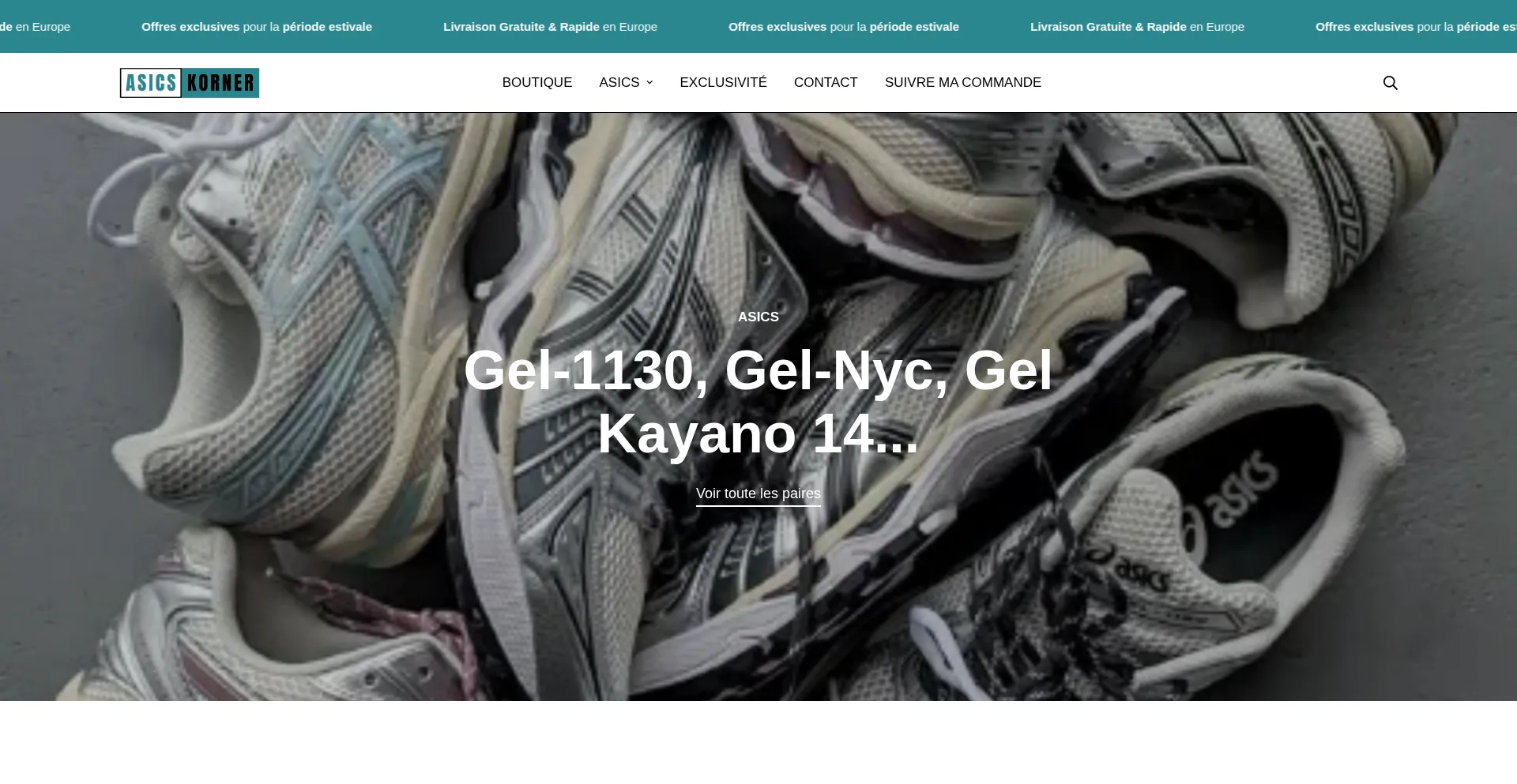 Website screenshot of Kornerasics.com