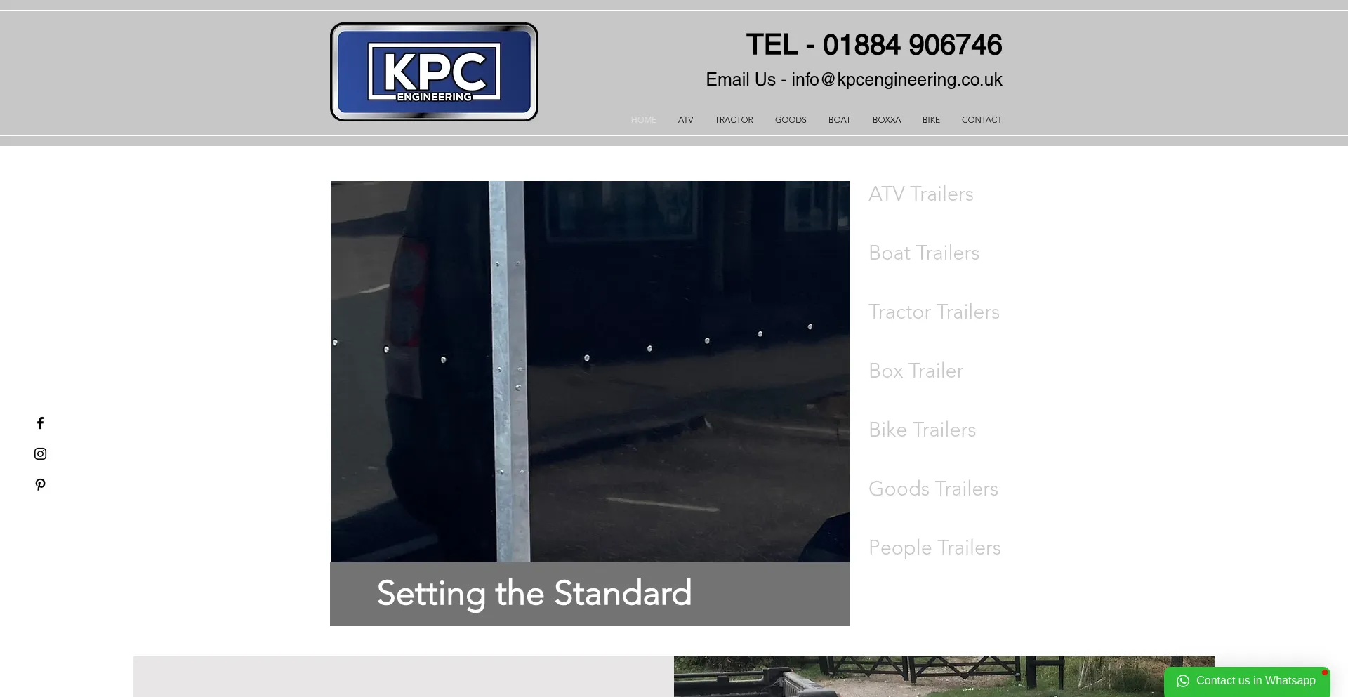 Website screenshot of Kpcengineering.co.uk