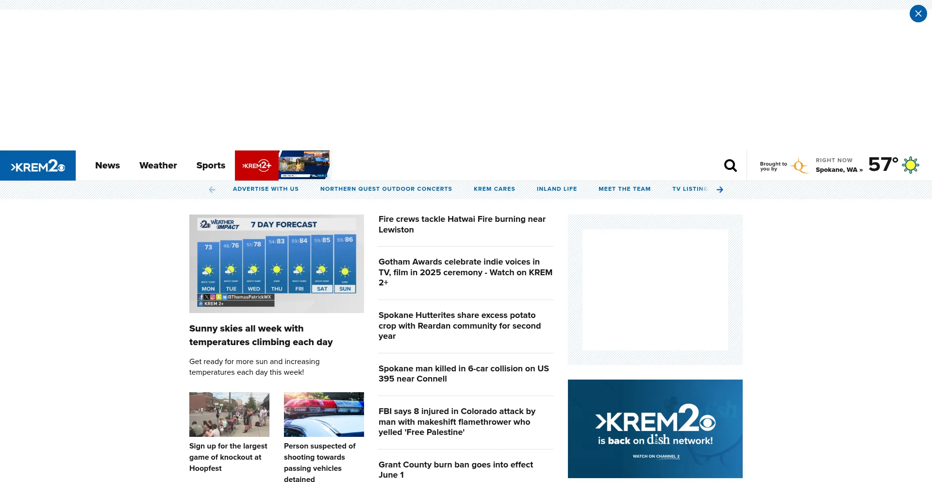 Website screenshot of Krem.com